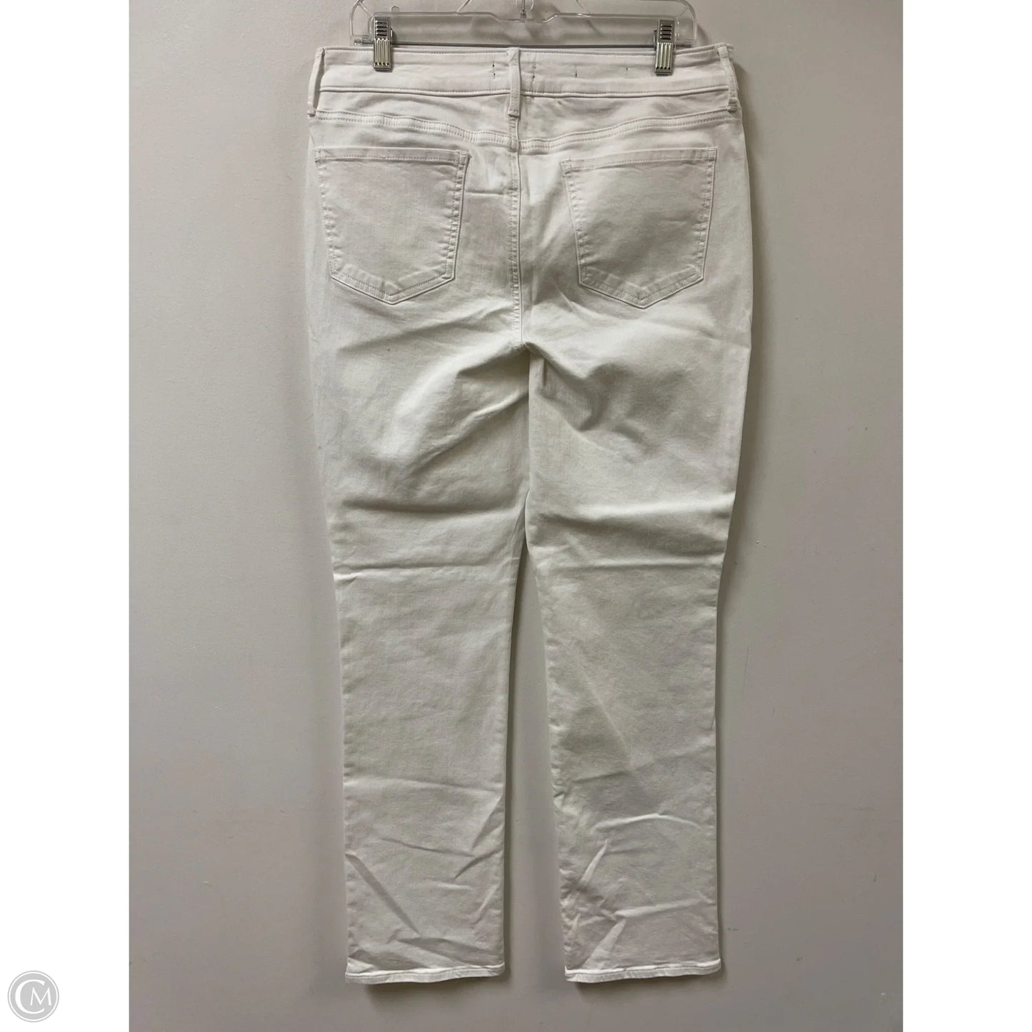 Jeans Straight By Not Your Daughters Jeans In White Denim, Size: 14
