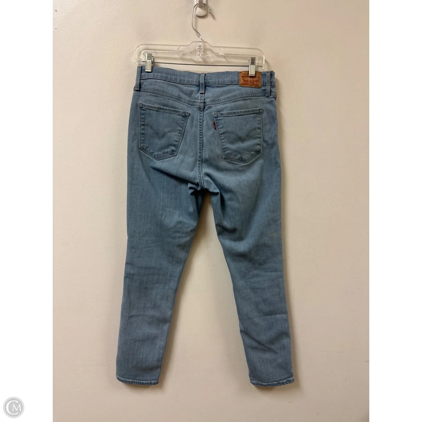 Jeans Skinny By Levis In Blue Denim, Size: 8