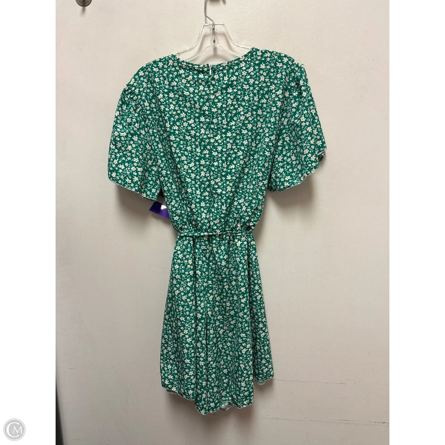 Romper By Shein In Green & White, Size: 2x