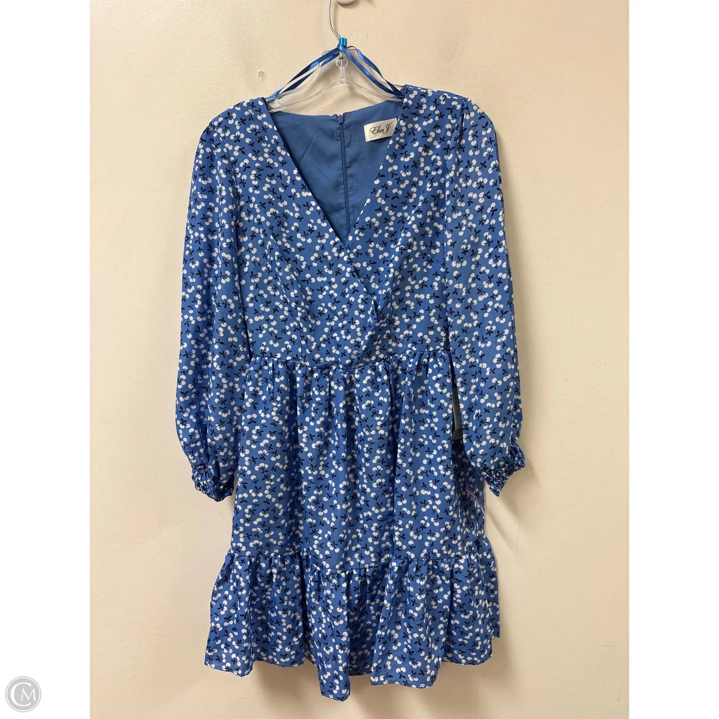 Dress Casual Short By Eliza J In Blue & White, Size: S