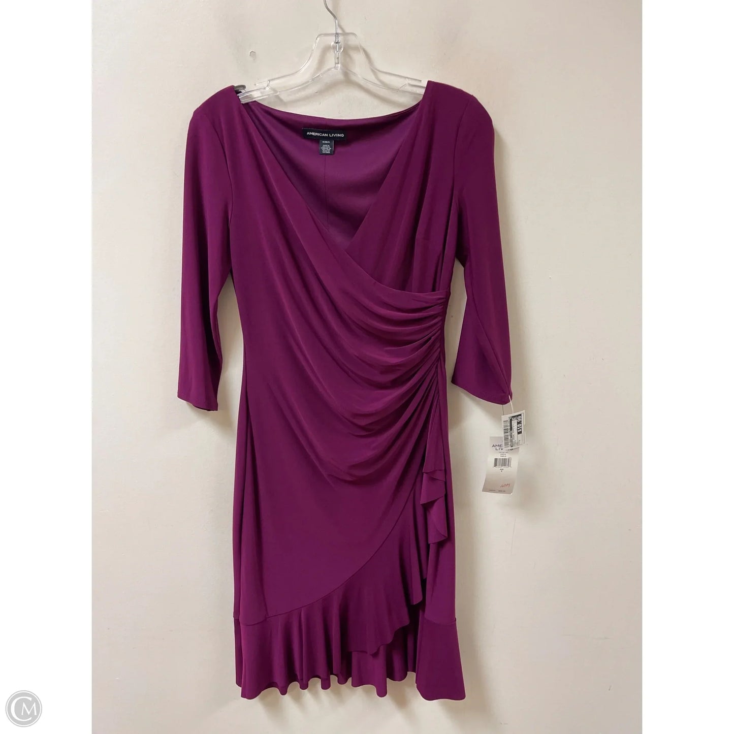 Dress Casual Midi By American Living In Purple, Size: S