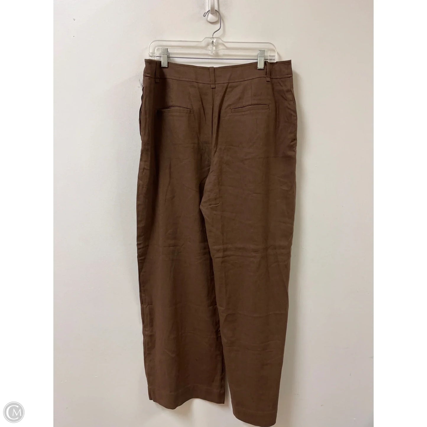 Pants Linen By Rae Mode In Brown, Size: 16