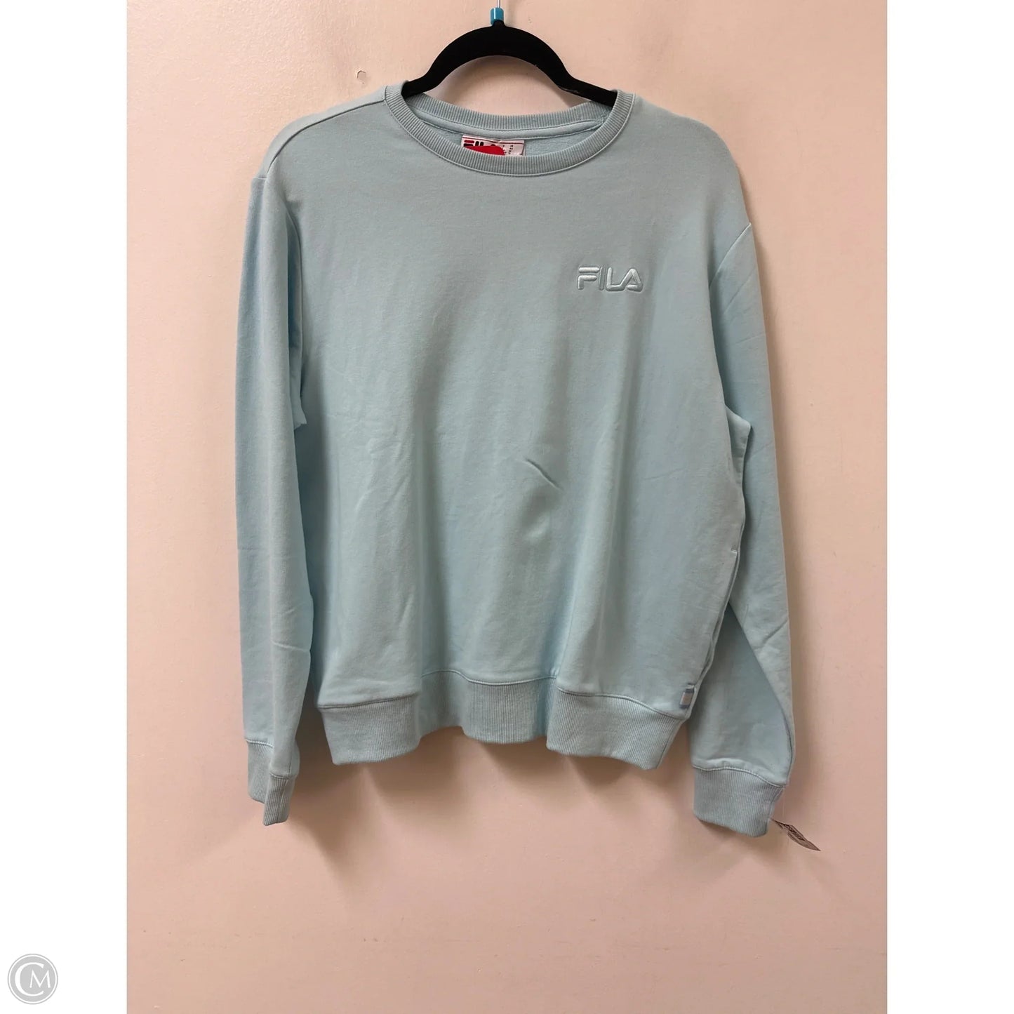 Sweatshirt Crewneck By Fila In Blue, Size: M