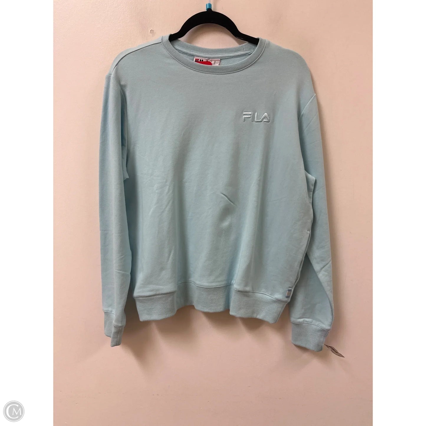Sweatshirt Crewneck By Fila In Blue, Size: M
