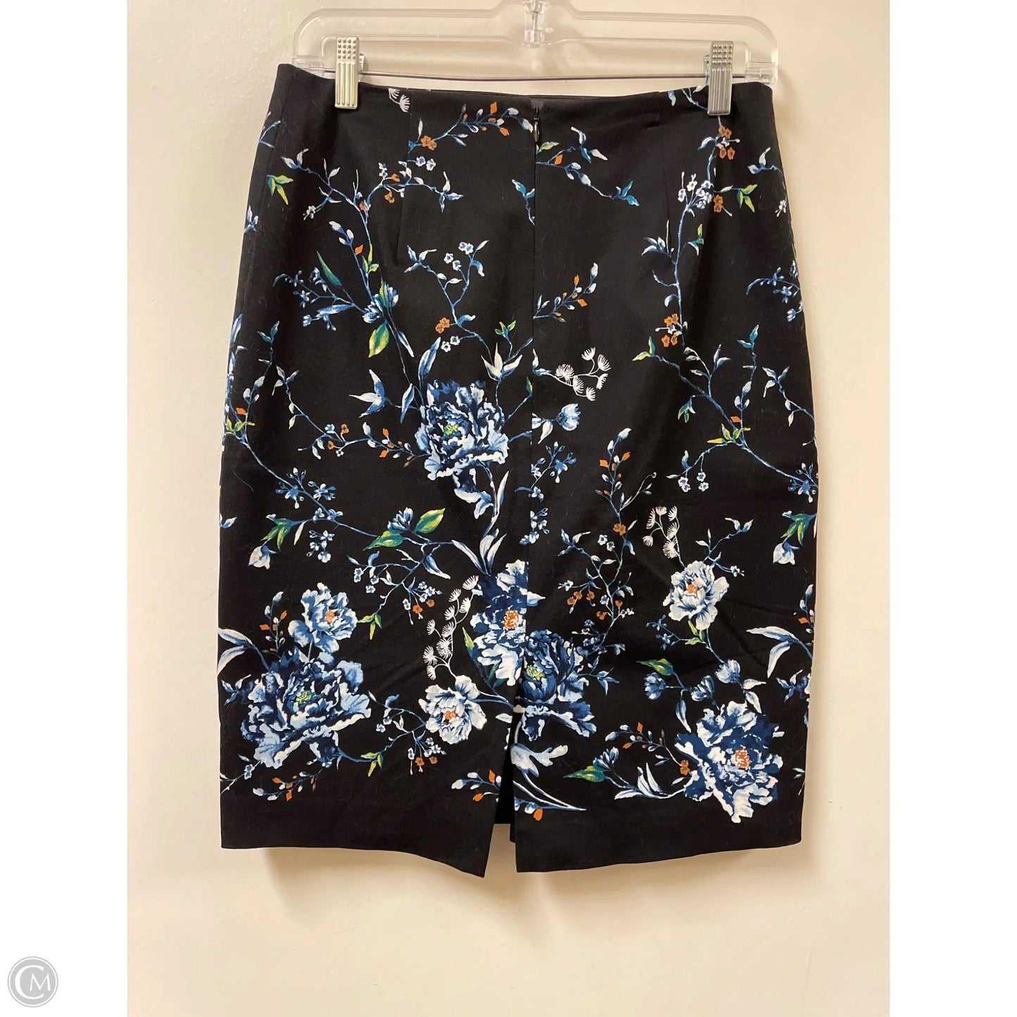Skirt Midi By White House Black Market In Black & Blue, Size: 8
