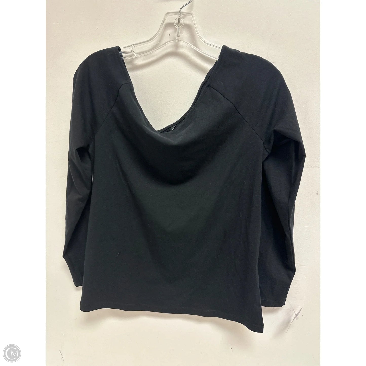 Top Long Sleeve By Banana Republic In Black, Size: L