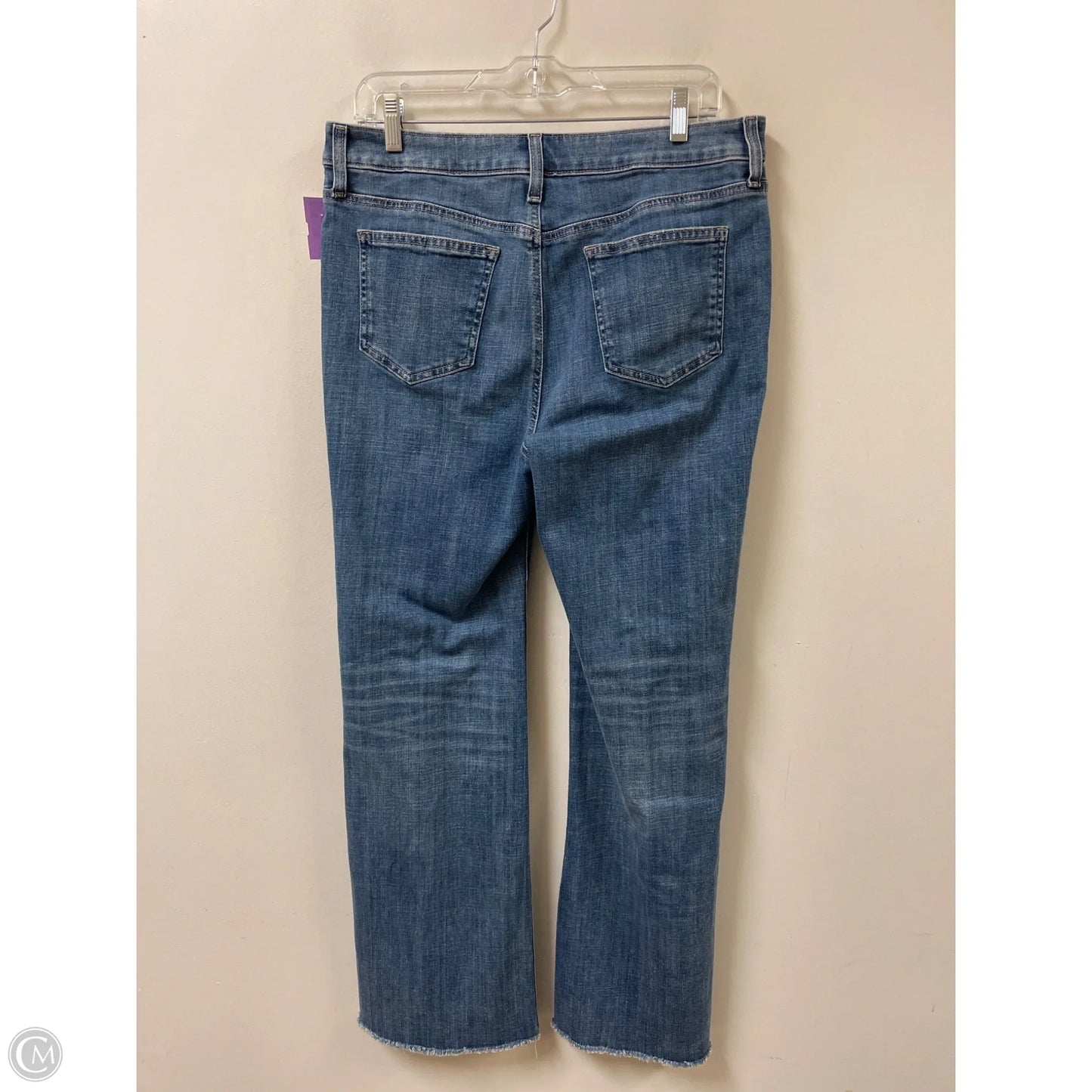Jeans Flared By Chicos In Blue Denim, Size: 10