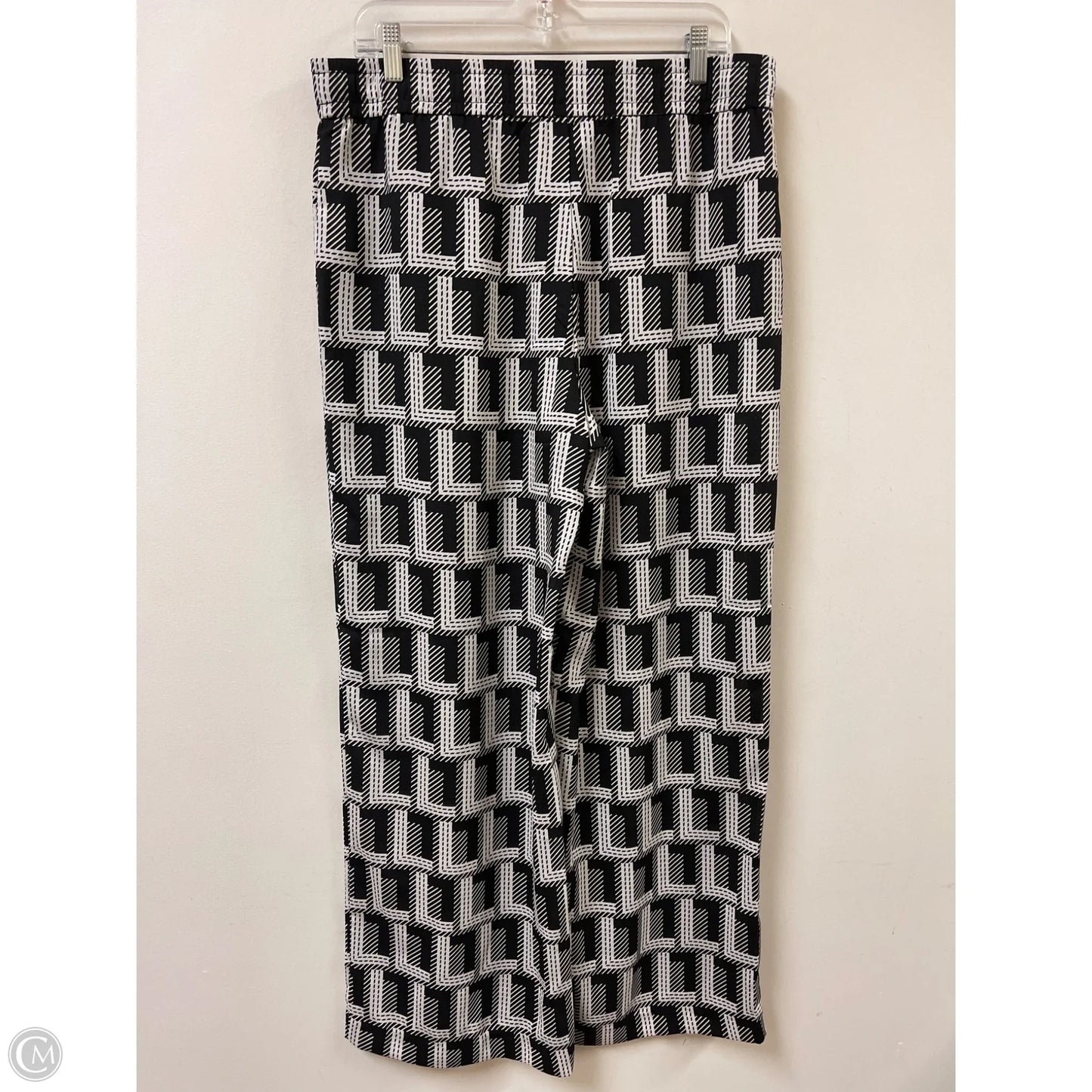Pants Designer By Karl Lagerfeld In Black & White, Size: 12