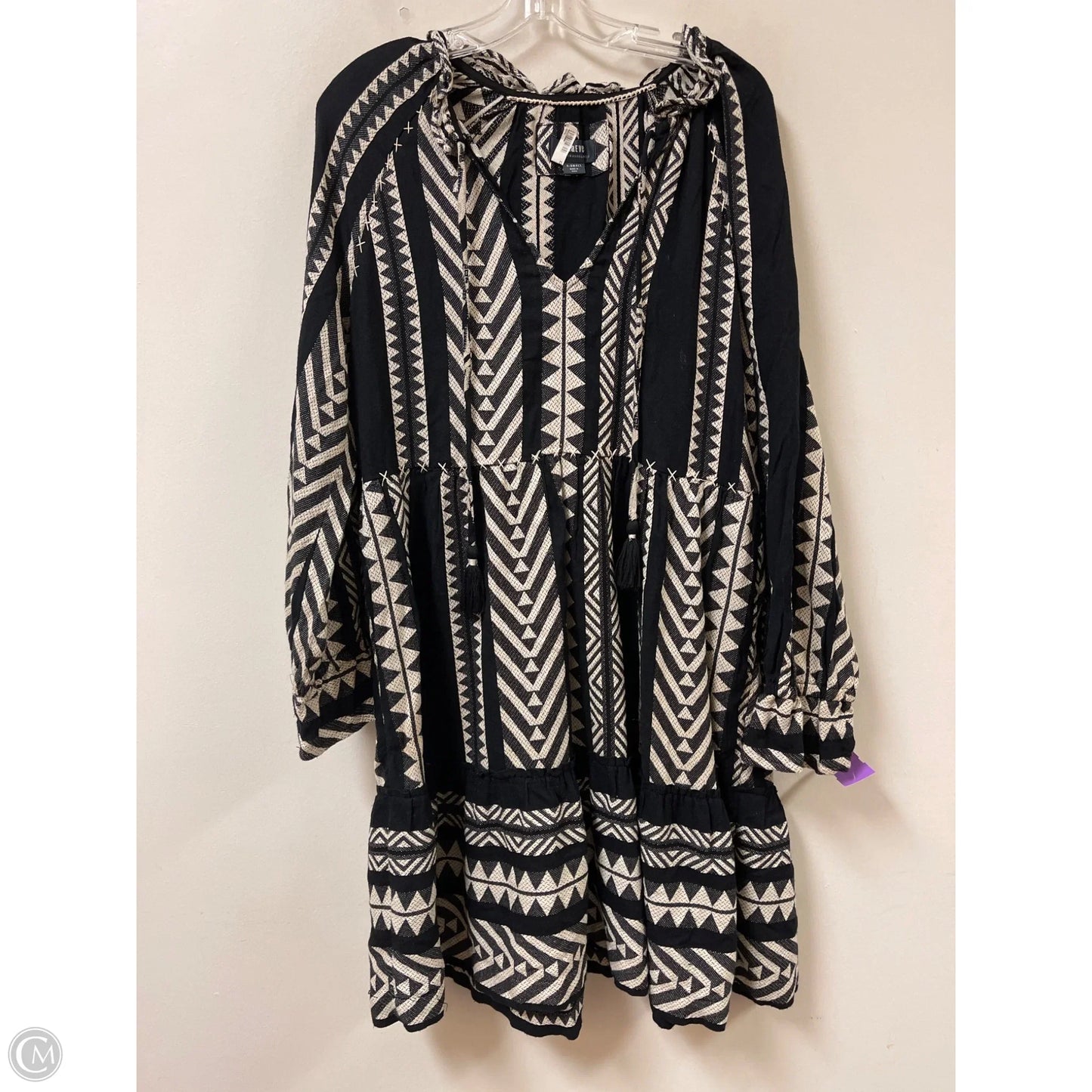 Dress Casual Short By Maeve In Black & White, Size: Xs