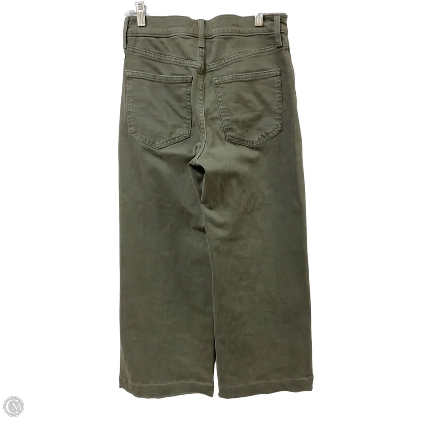 Pants Cropped By Gap In Green Denim, Size: 0