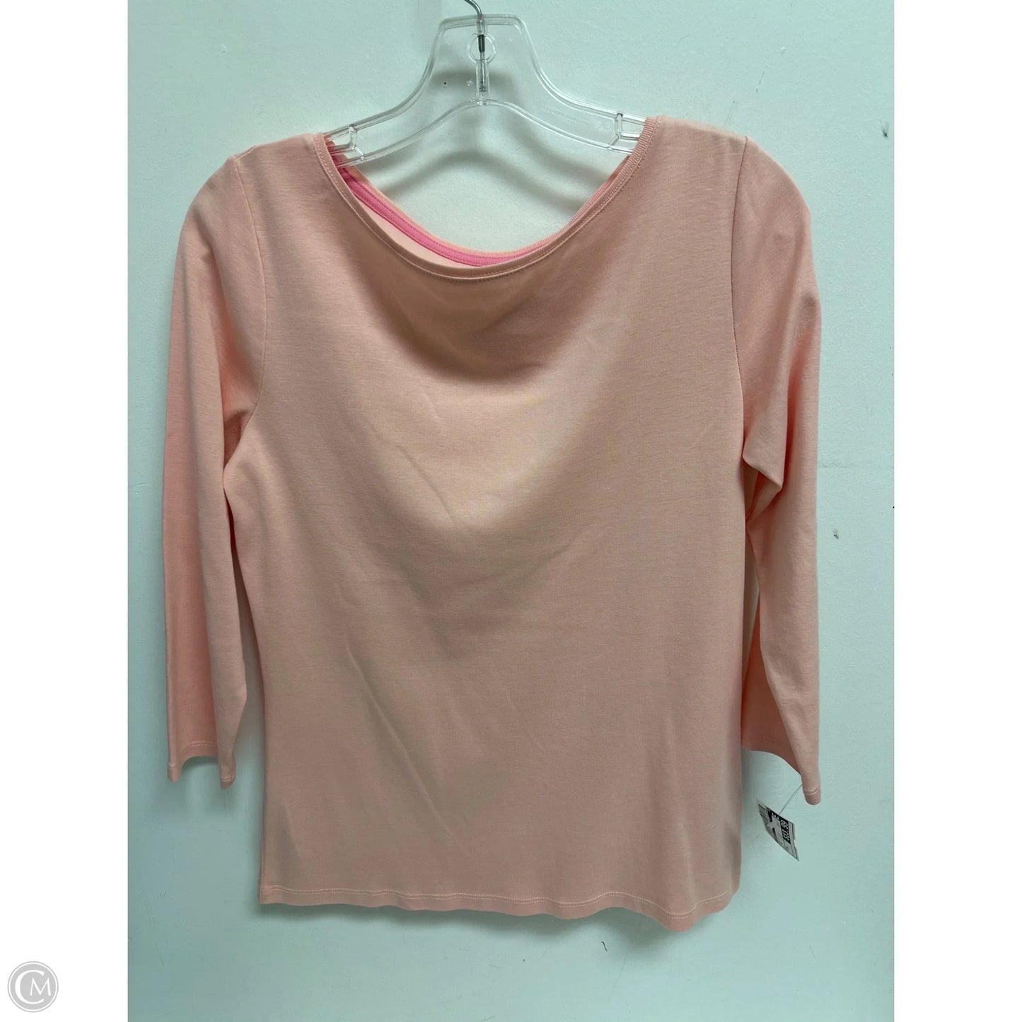 Top Long Sleeve By Talbots In Pink, Size: M