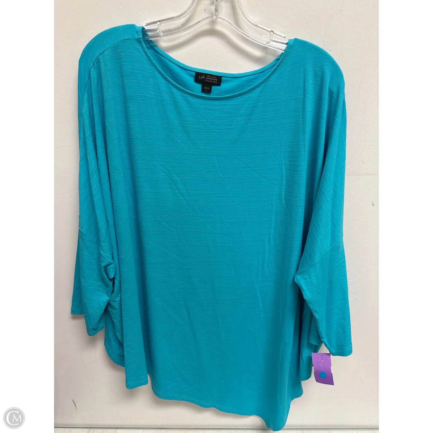Top Long Sleeve By J. Jill In Blue, Size: L
