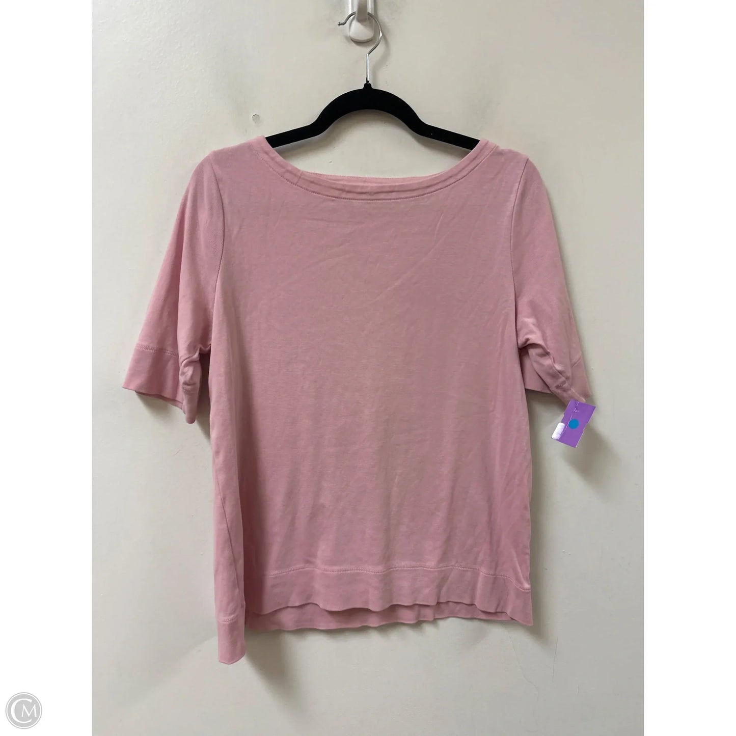 Top Short Sleeve By Chicos In Pink, Size: L