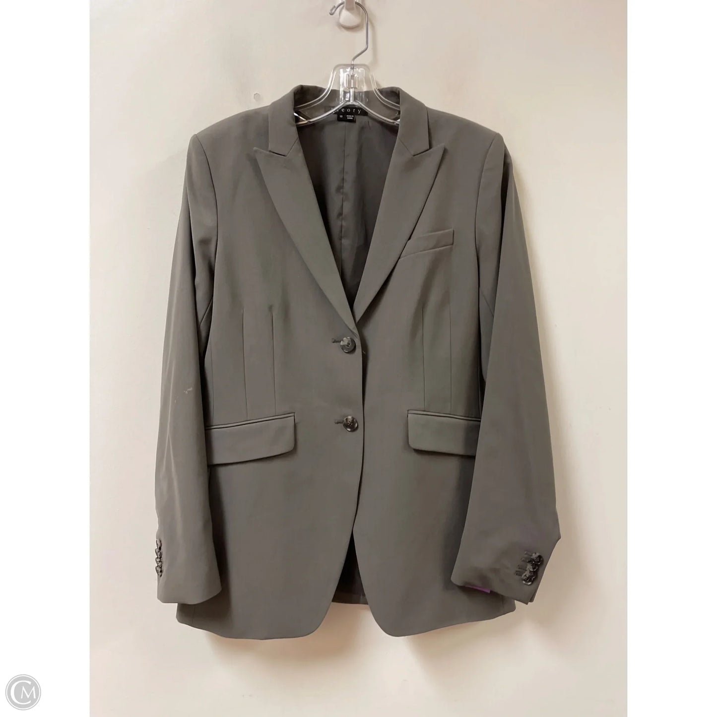 Blazer By Theory In Grey, Size: M