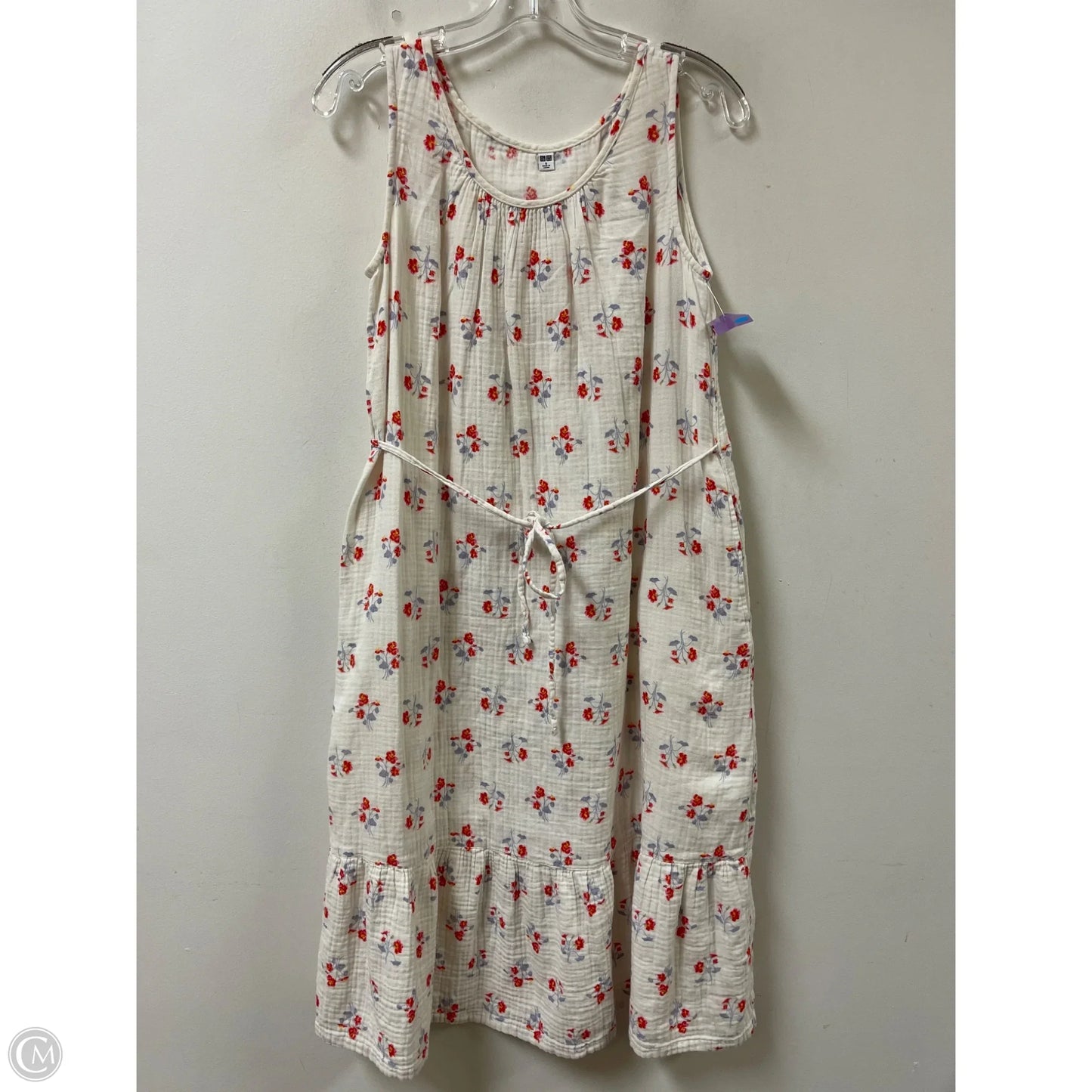 Dress Casual Short By Uniqlo In Floral Print, Size: S