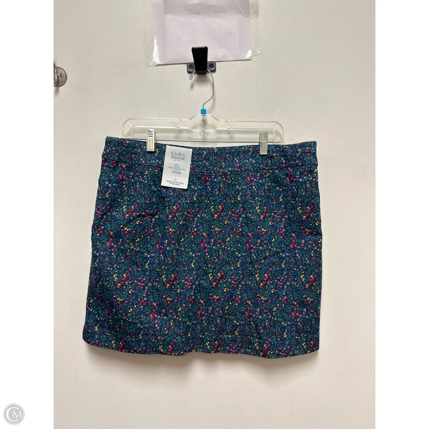 Skort By Croft And Barrow In Floral Print, Size: 14