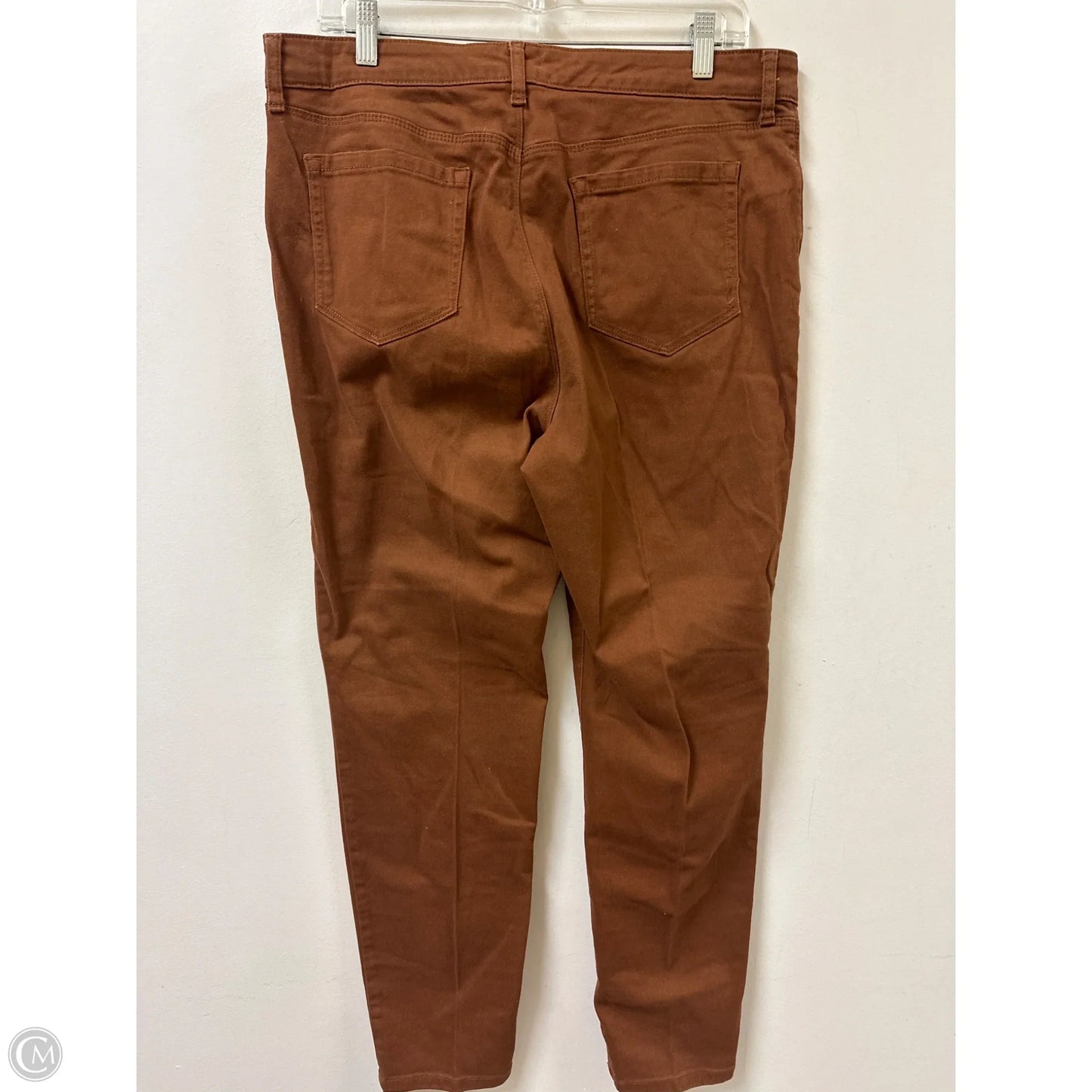Jeans Skinny By Style And Company In Brown Denim, Size: 14