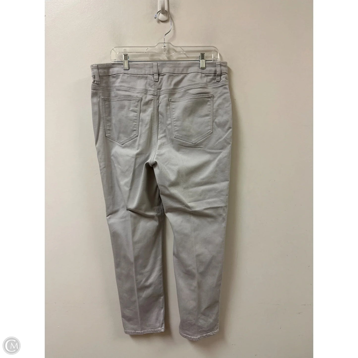 Jeans Skinny By Chicos In Grey Denim, Size: 12