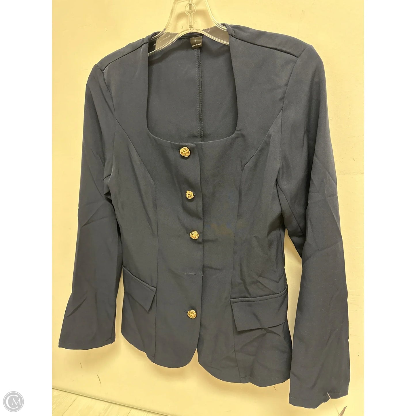 Top Long Sleeve By Clothes Mentor In Navy, Size: S