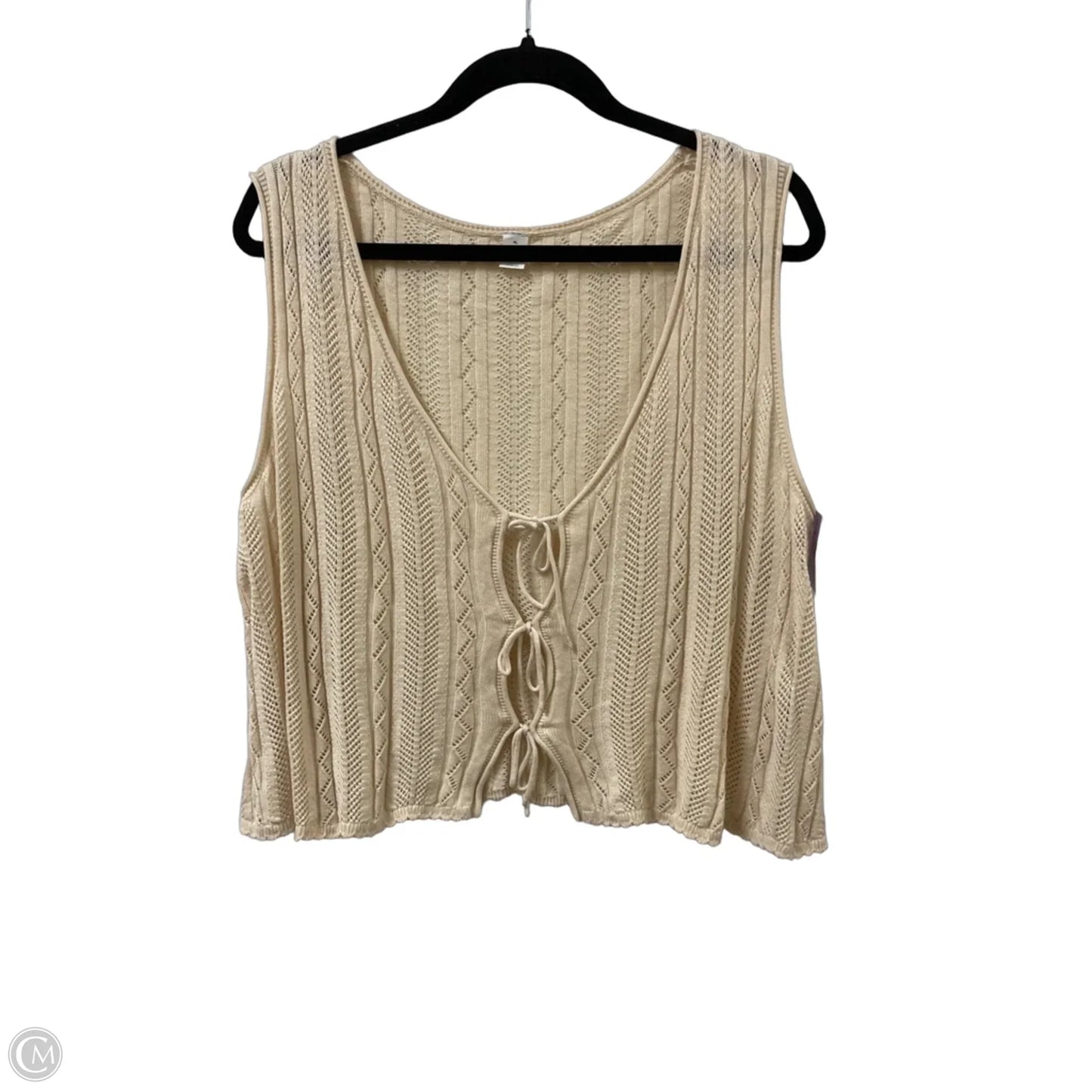 Top Sleeveless By Old Navy In Cream, Size: Xl