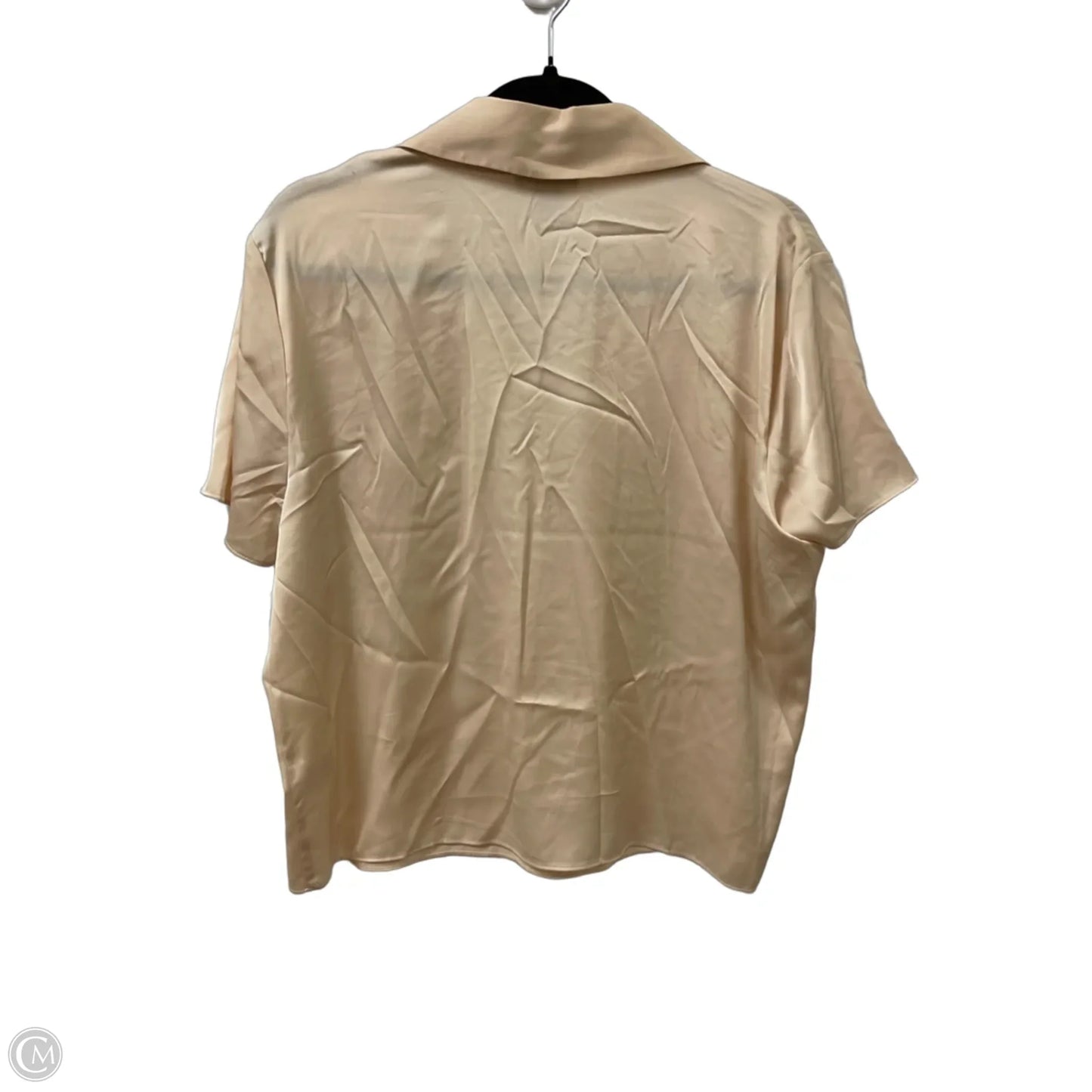 Top Short Sleeve By Jones And Co In Cream, Size: L