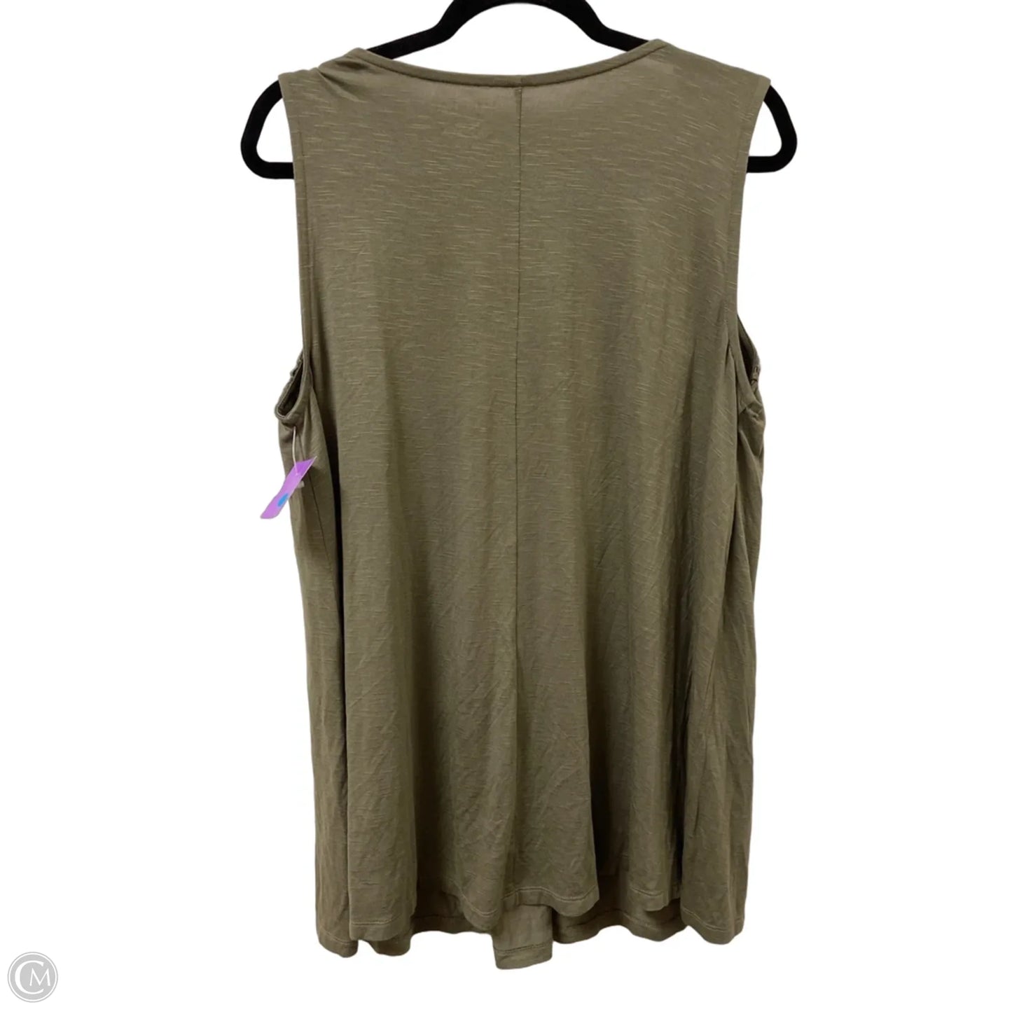 Top Sleeveless By Lane Bryant In Green, Size: Xl