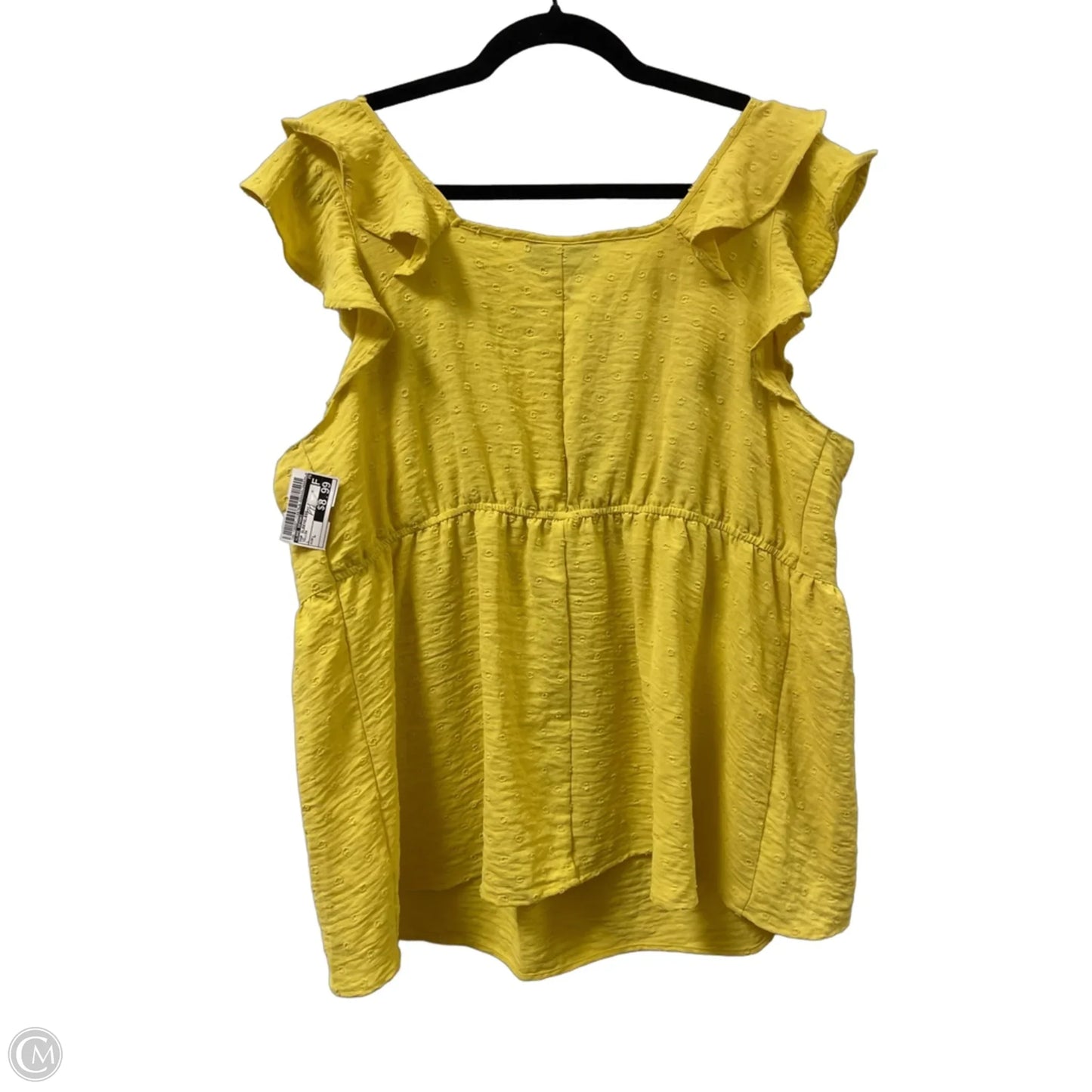 Top Sleeveless By Lane Bryant In Yellow, Size: L