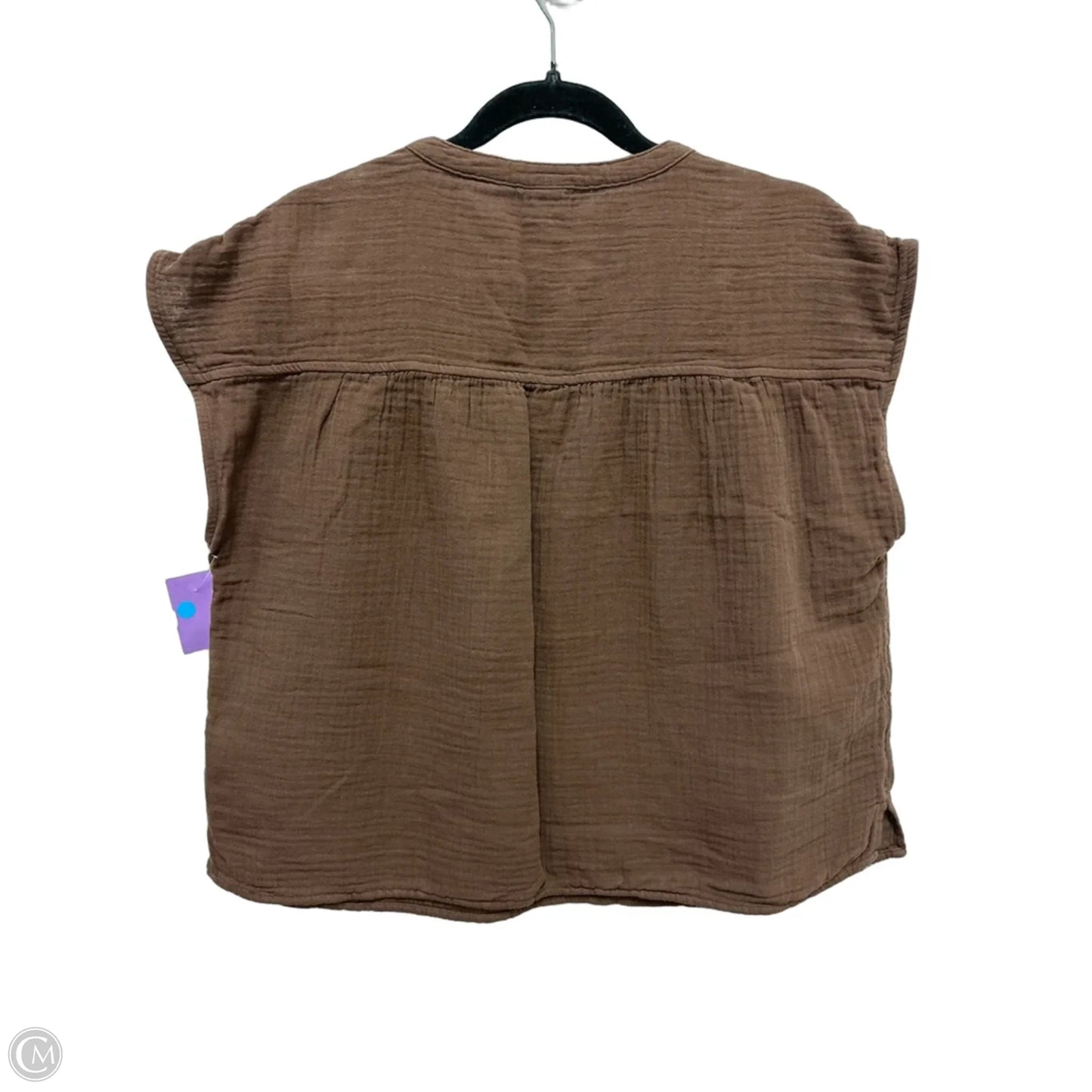 Top Short Sleeve By Old Navy In Brown, Size: M
