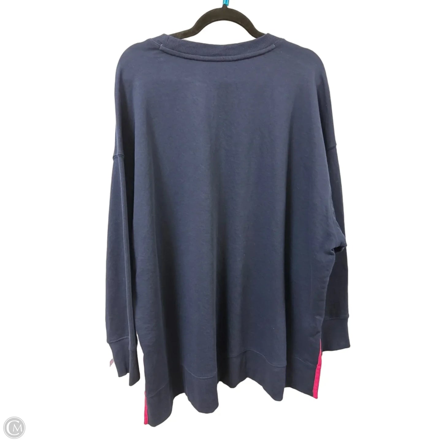 Sweatshirt Crewneck By Crown And Ivy In Navy, Size: 2x