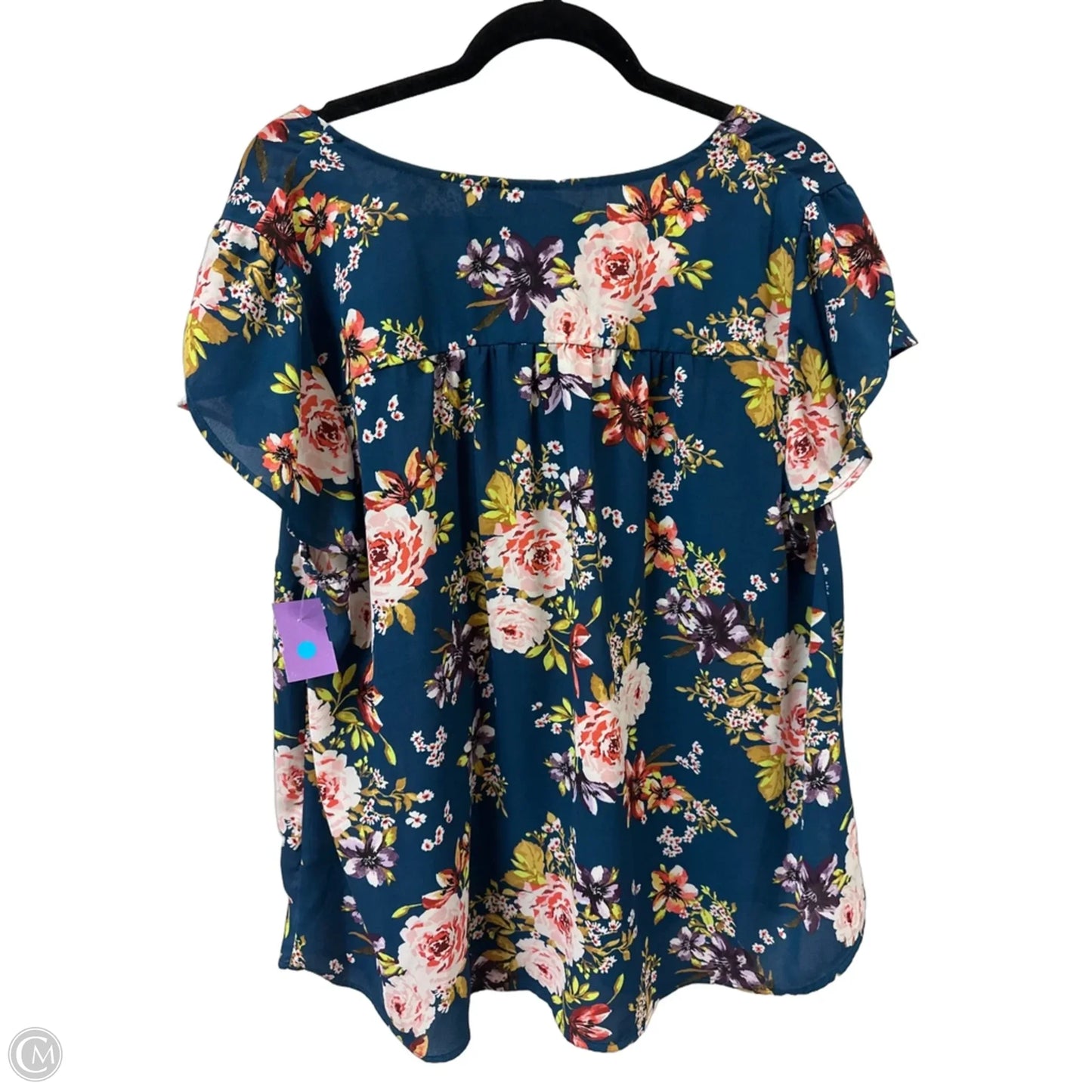 Top Short Sleeve By Torrid In Floral Print, Size: 1x