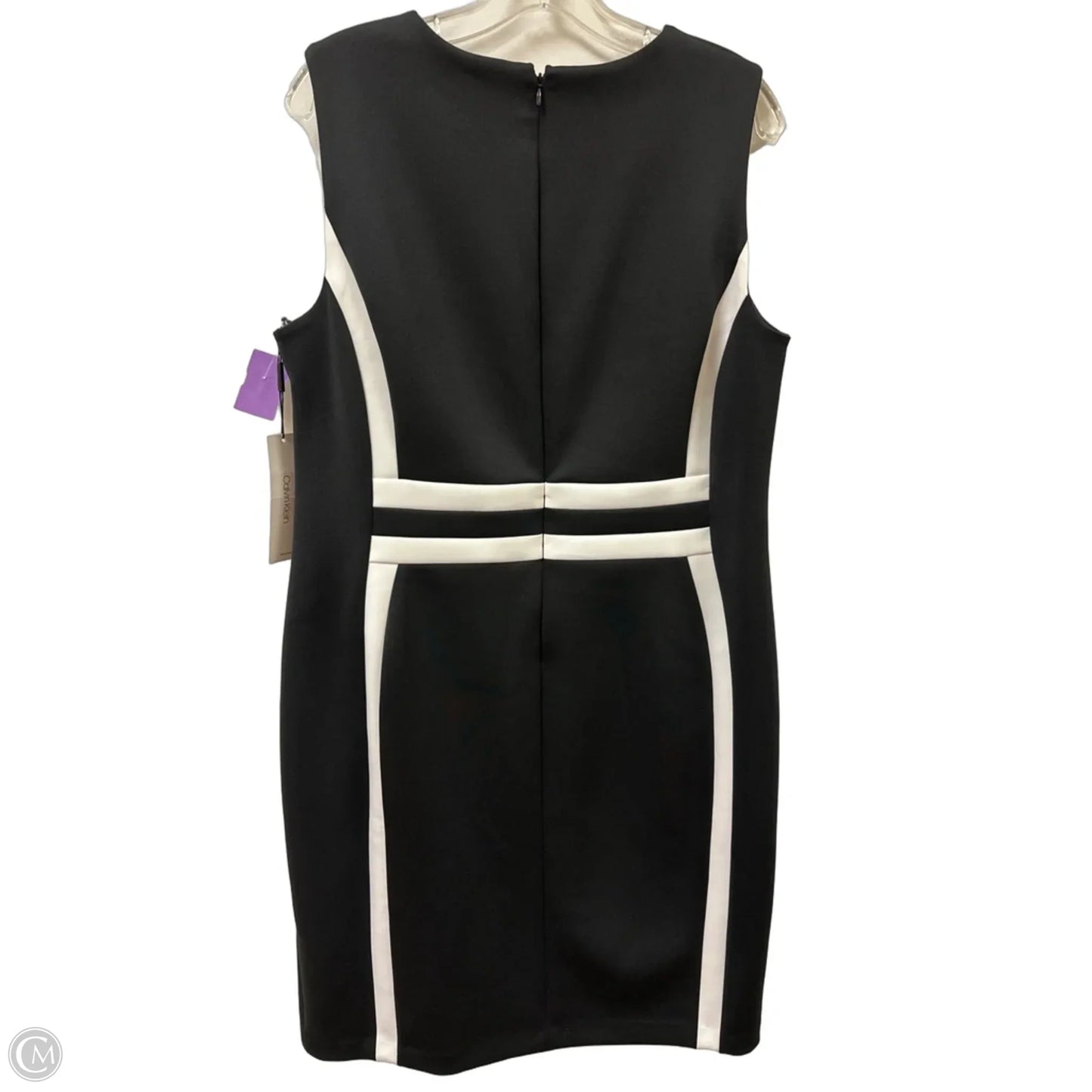 Dress Work By Calvin Klein In Black & White, Size: L
