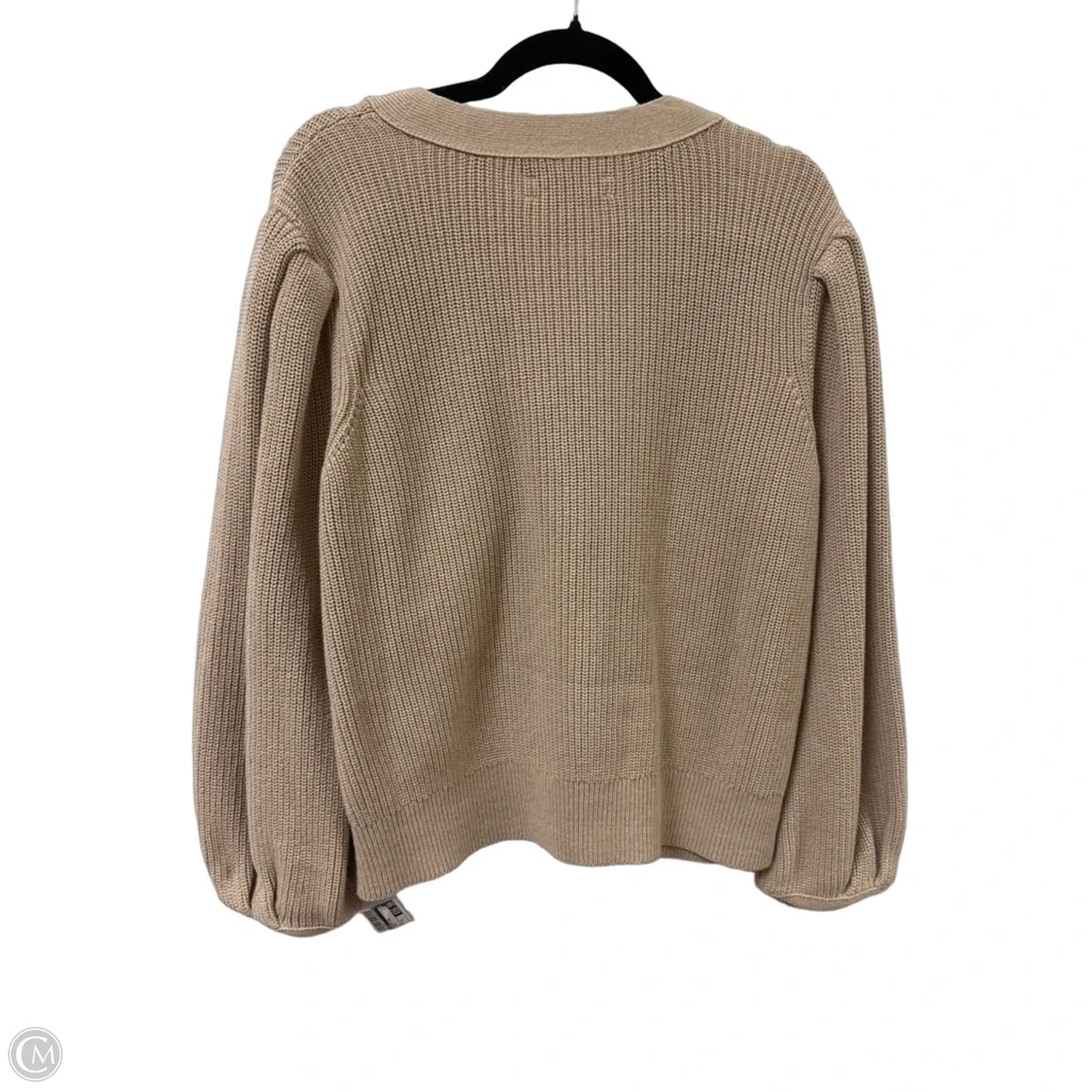 Sweater Cardigan By Loft In Cream, Size: Xl