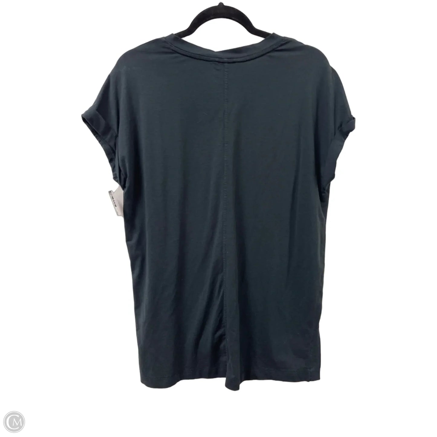 Top Short Sleeve By Banana Republic In Black, Size: M