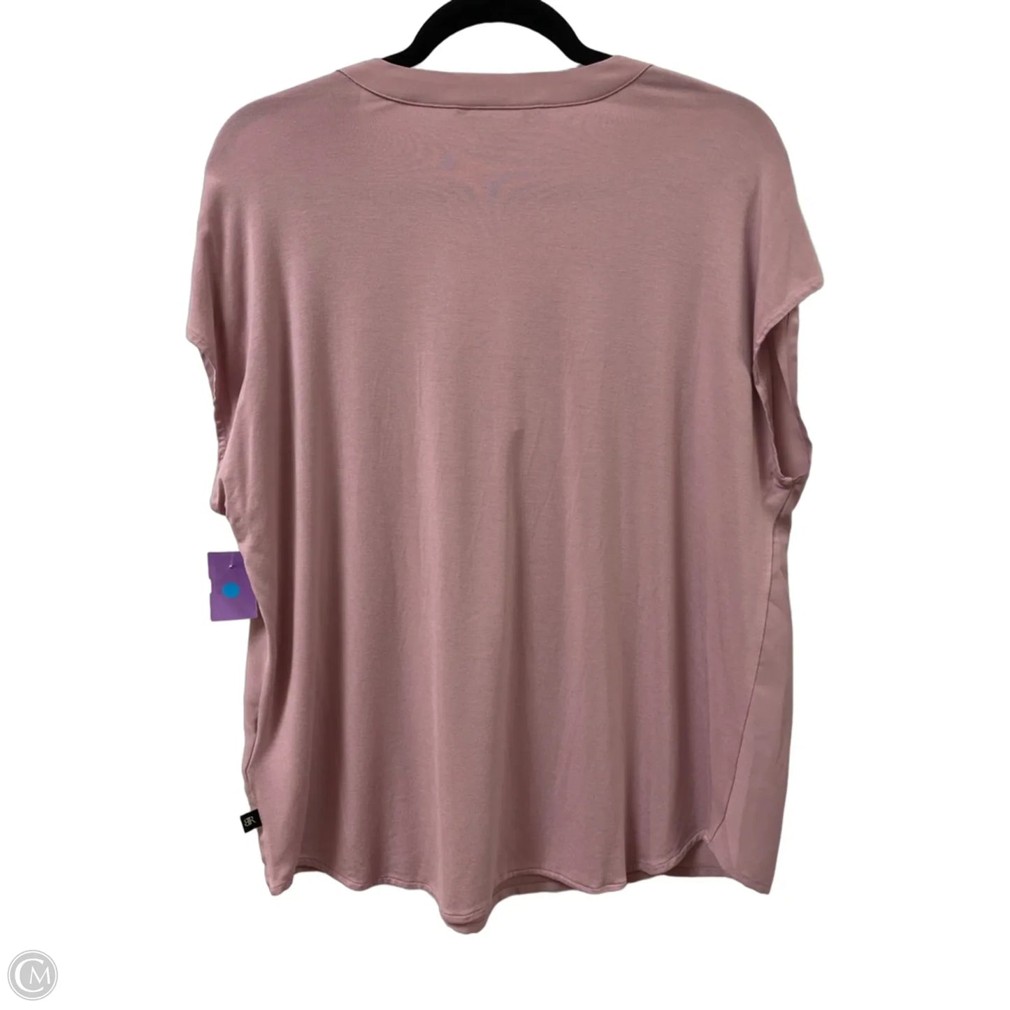 Top Short Sleeve By Banana Republic In Purple, Size: L