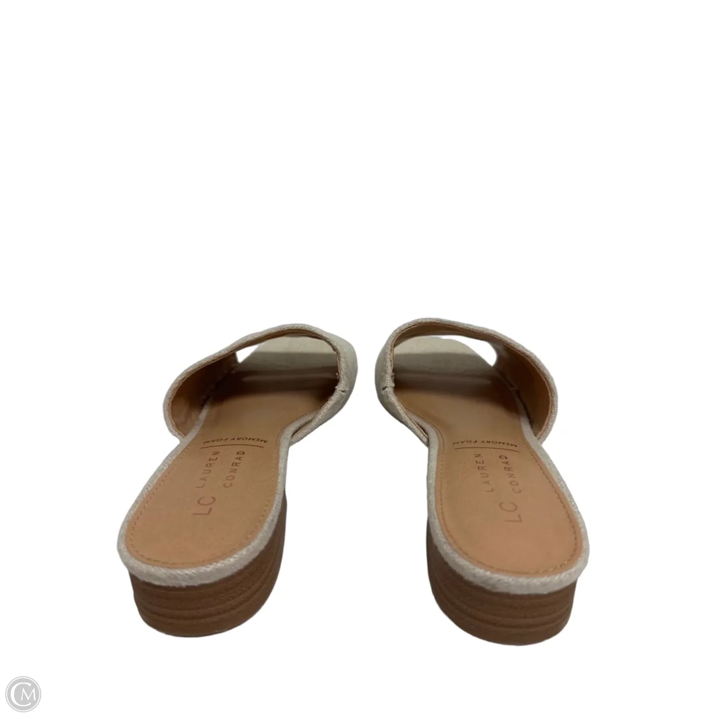 Sandals Heels Block By Lc Lauren Conrad In Cream, Size: 7