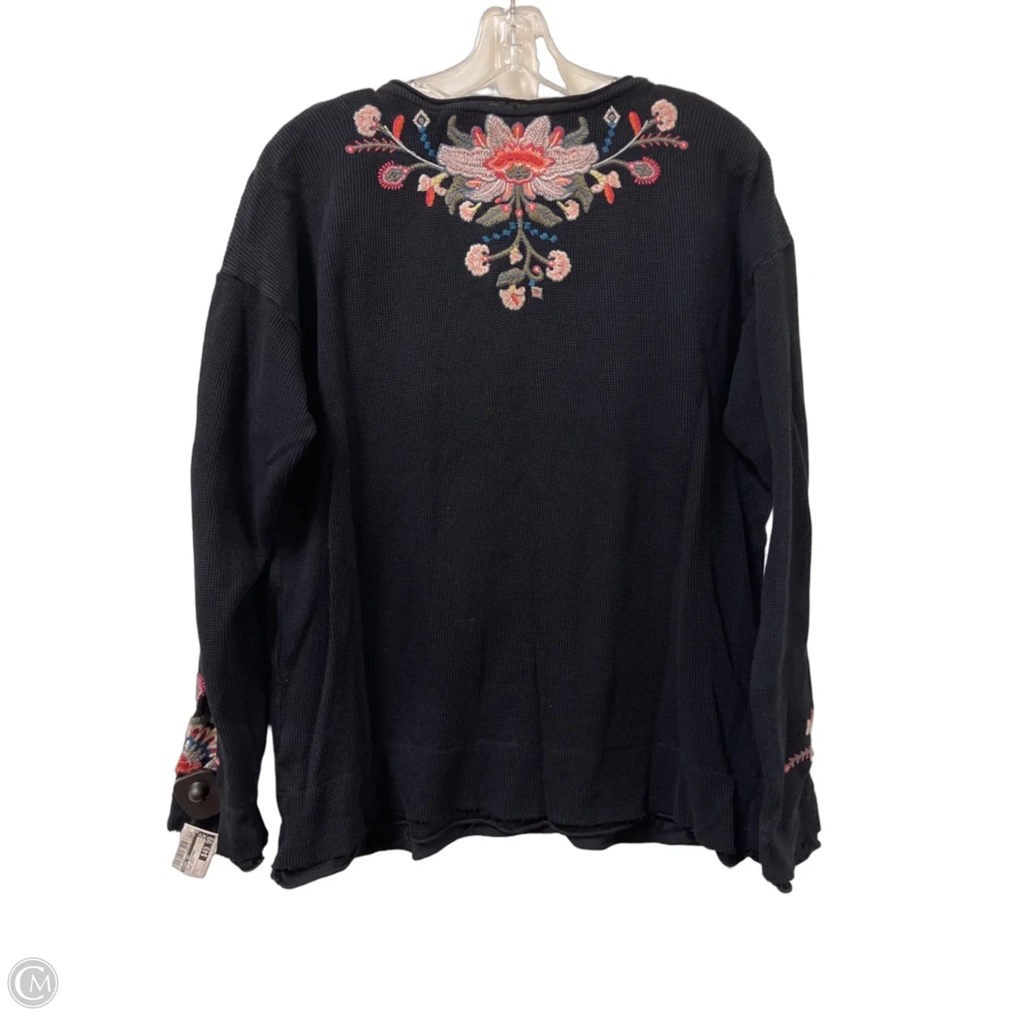 Top Long Sleeve Designer By Johnny Was In Floral Print, Size: L