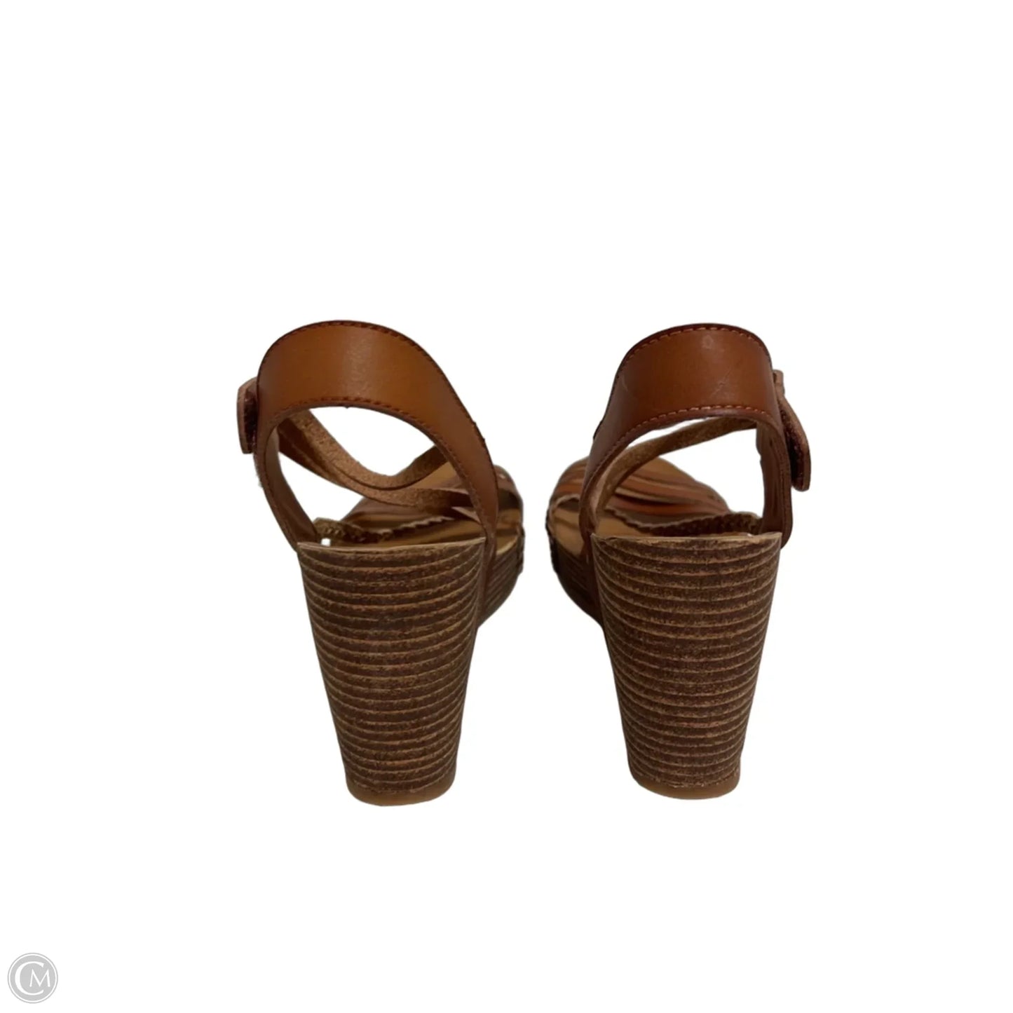 Sandals Heels Wedge By Blowfish In Brown, Size: 9