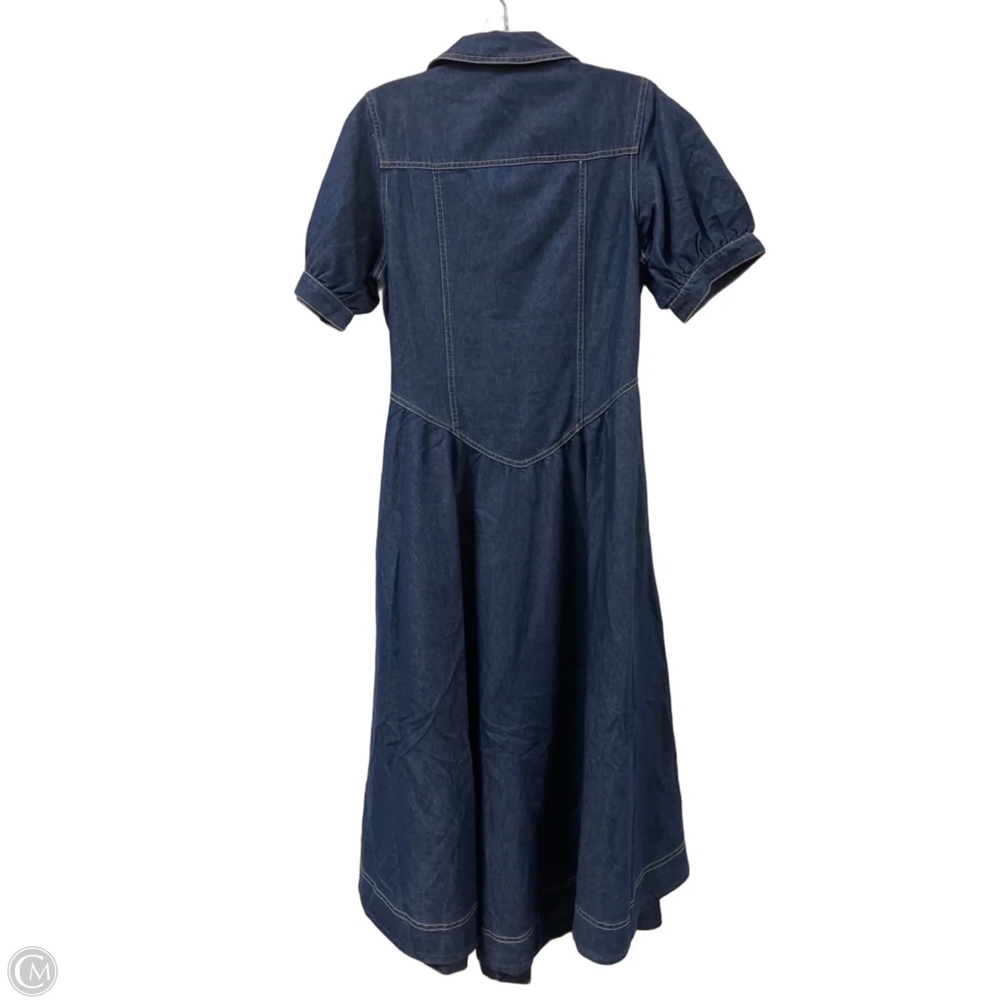 Dress Casual Midi By Clothes Mentor In Blue Denim, Size: M