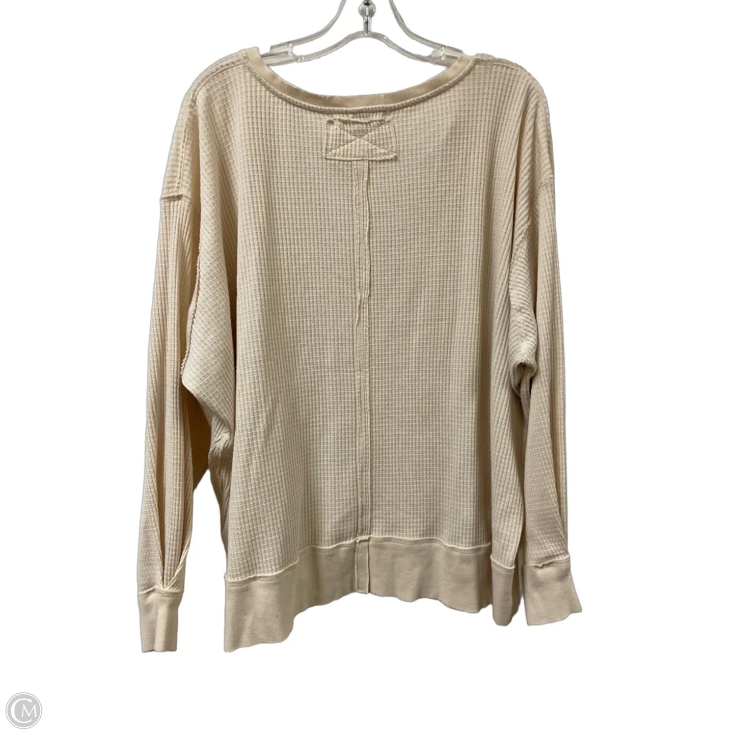 Top Long Sleeve By We The Free In Cream, Size: Xs