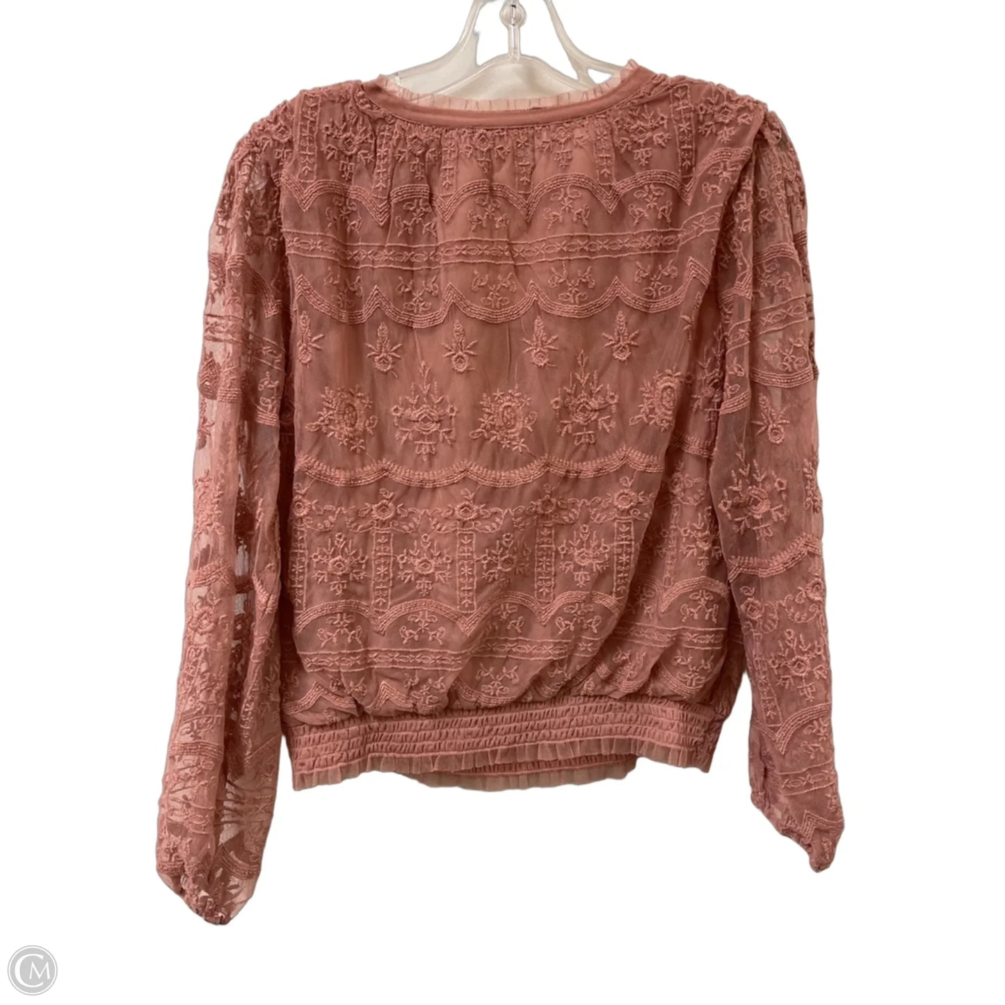 Top Long Sleeve By Lucky Brand In Pink, Size: M