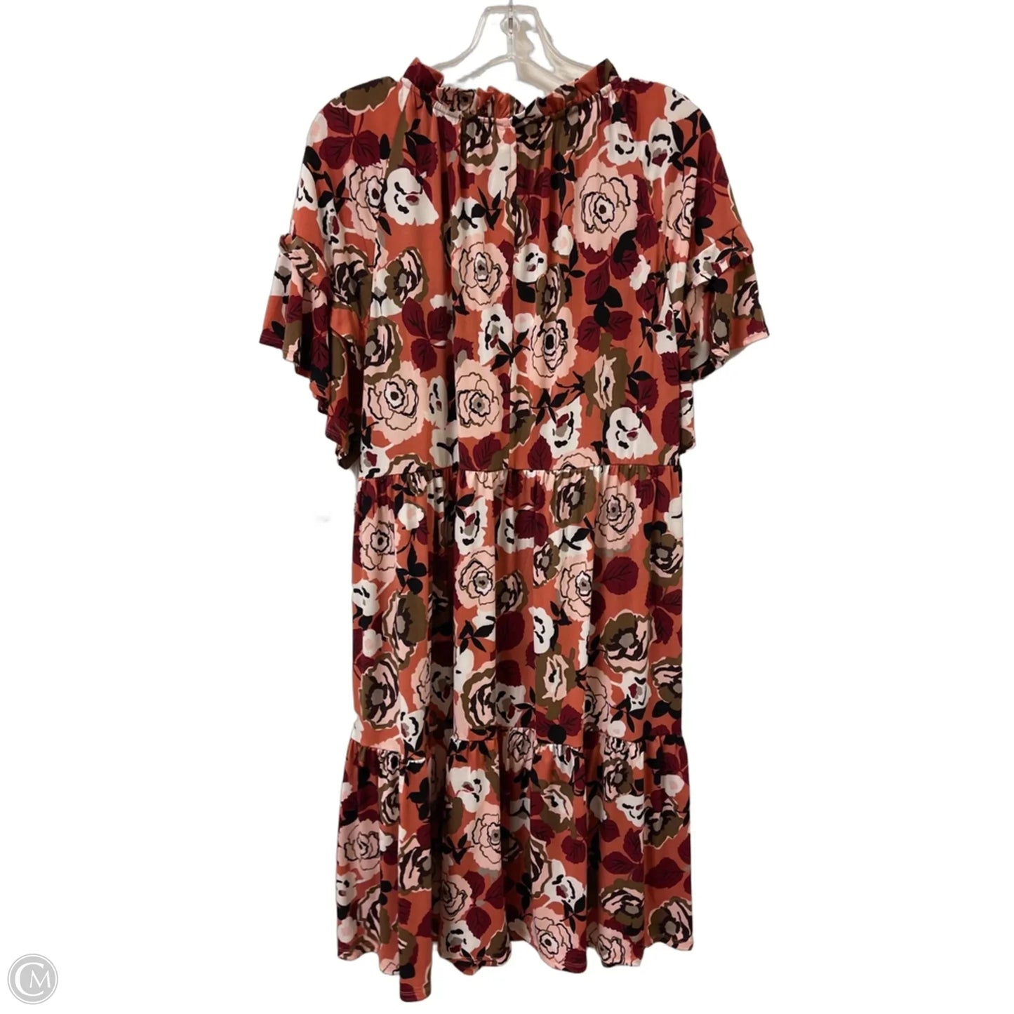 Dress Casual Short By Donna Morgan In Floral Print, Size: Xl