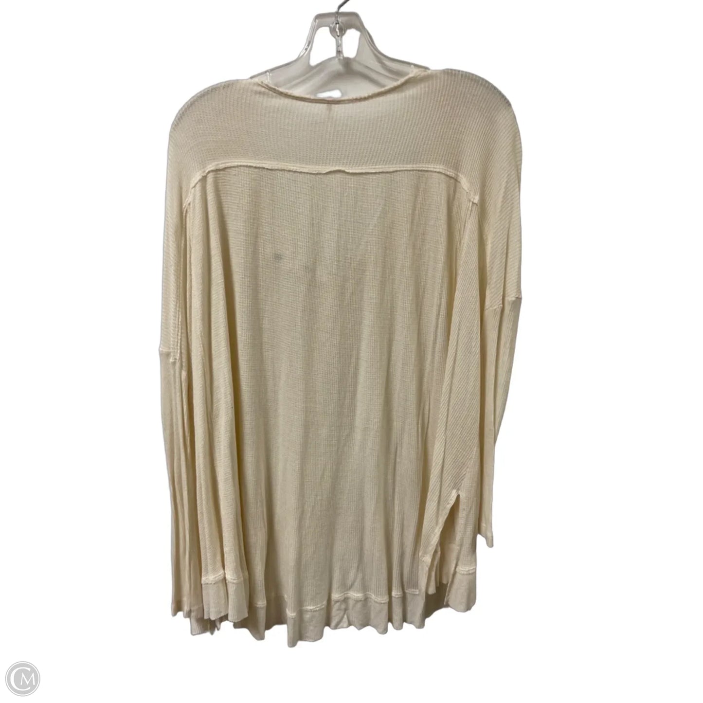 Top Long Sleeve By Free People In Cream, Size: S