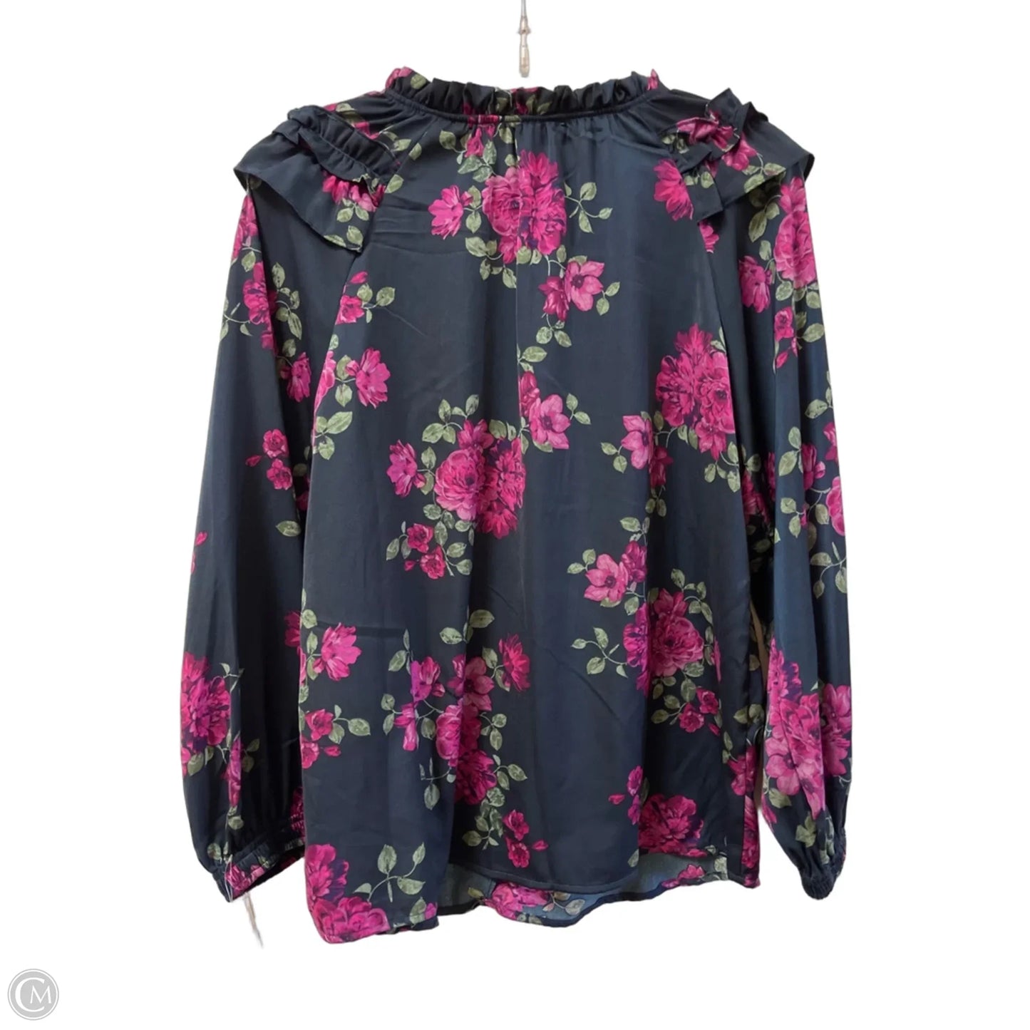 Top Long Sleeve By Fever In Blue & Purple, Size: S