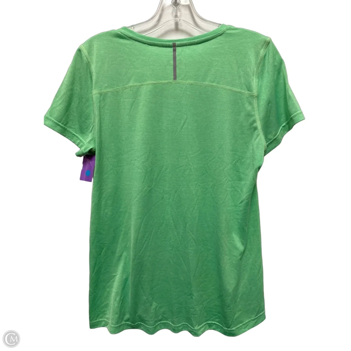 Athletic Top Short Sleeve By Tek Gear In Green, Size: M