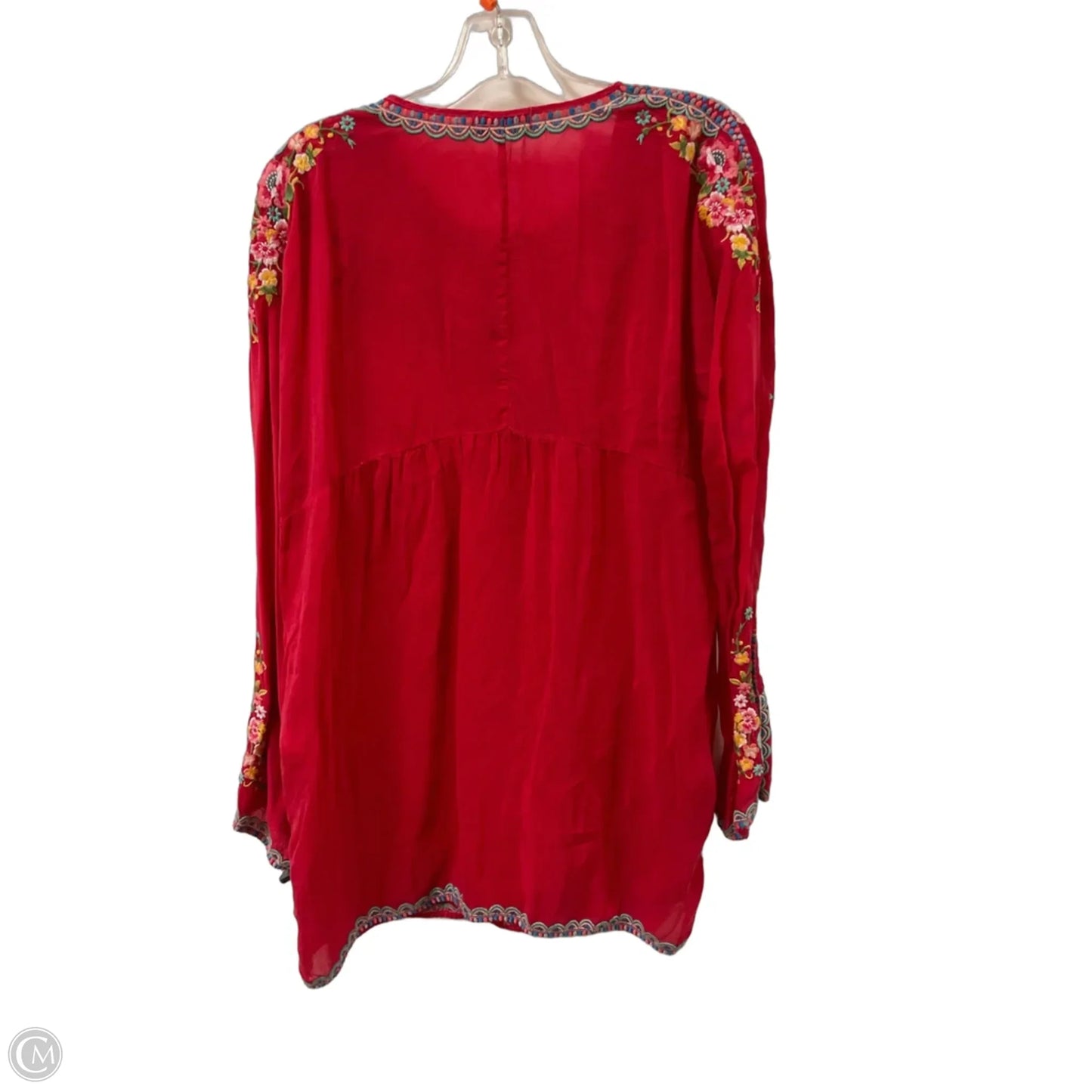 Tunic Designer By Johnny Was In Pink, Size: M