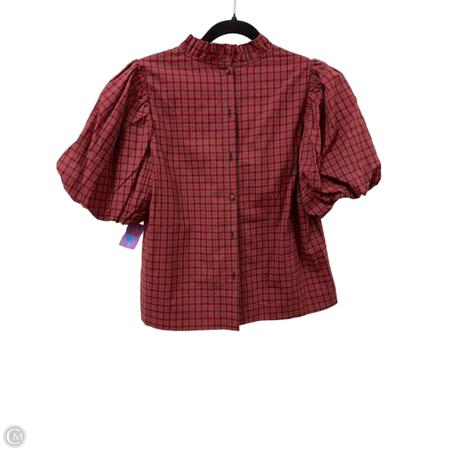 Top Short Sleeve By Pinch In Green & Red, Size: M