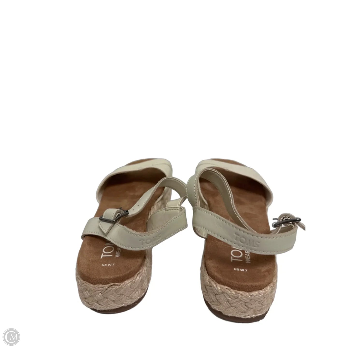 Sandals Flats By Toms In Cream, Size: 7