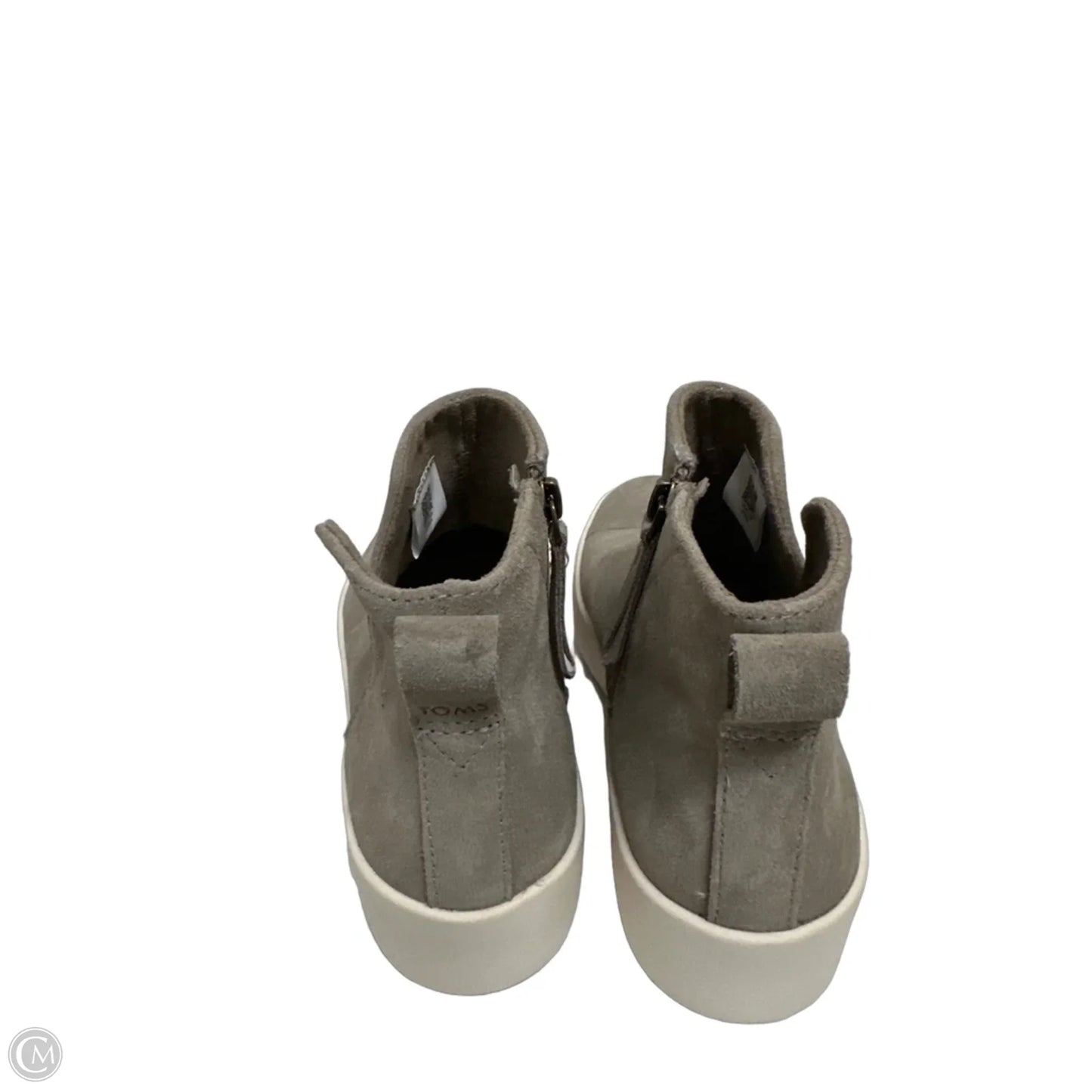 Shoes Flats By Toms In Grey, Size: 7.5