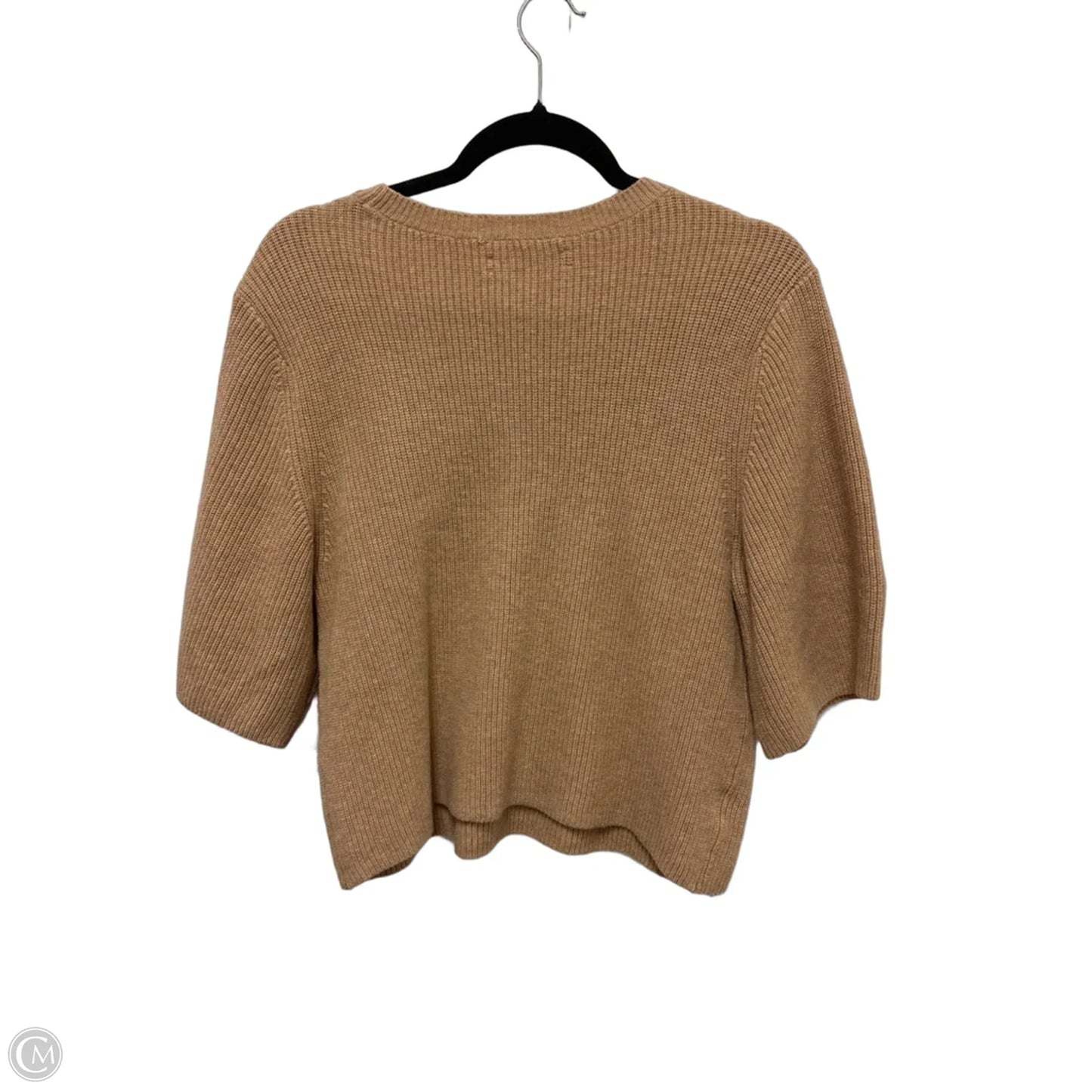 Sweater Short Sleeve By Loft In Brown, Size: S