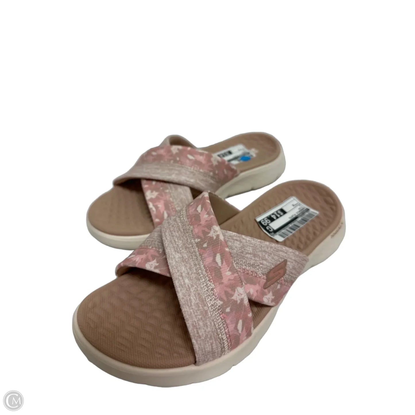 Sandals Flats By Skechers In Pink, Size: 6